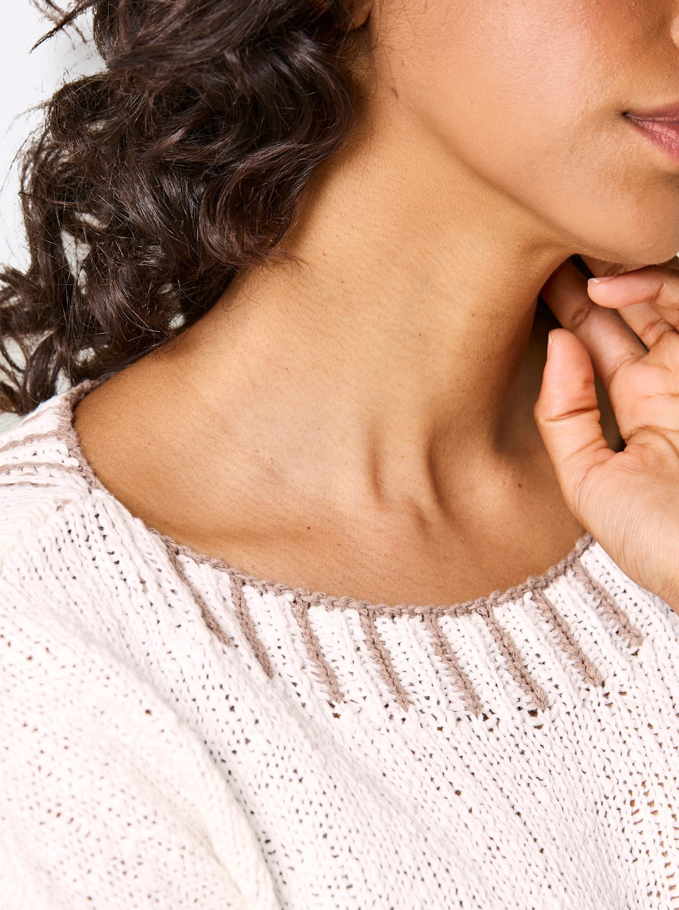 CREATION L PREMIUM Strickpullover »Leinen-Baumwoll-Pullover«