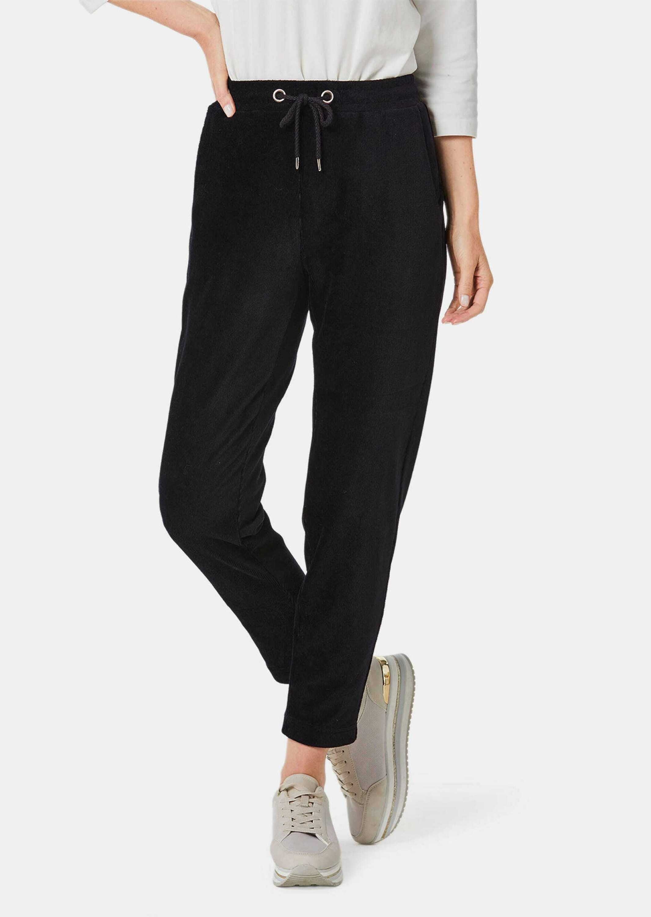 GOLDNER 2-in-1-Hose »Kurzgröße Lässige Casualhose SARA mit Tunnelzug«  Gummibund mit Kordelband