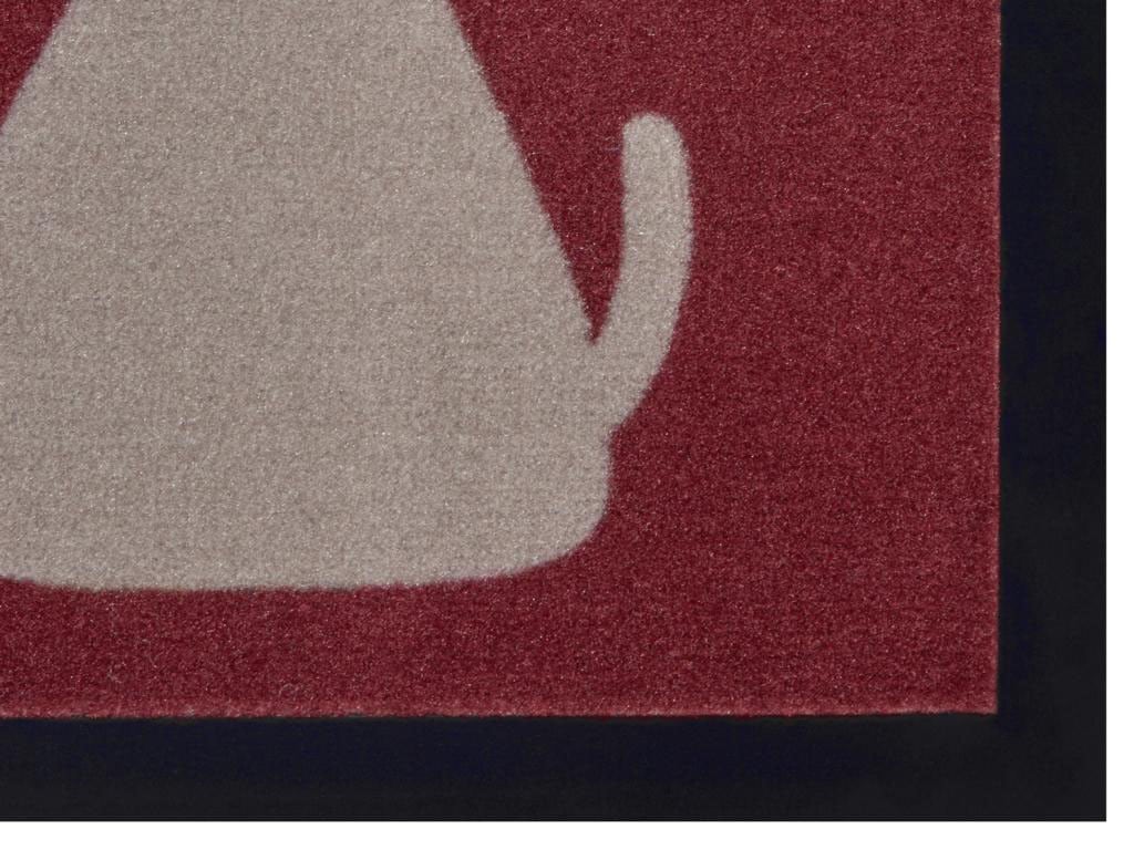 my home Fußmatte »Hund, Türmatte«, rechteckig, 5 mm Höhe, Rutschfest, Tiermotiv, Dog, mit Spruch, Robust, Pflegeleicht