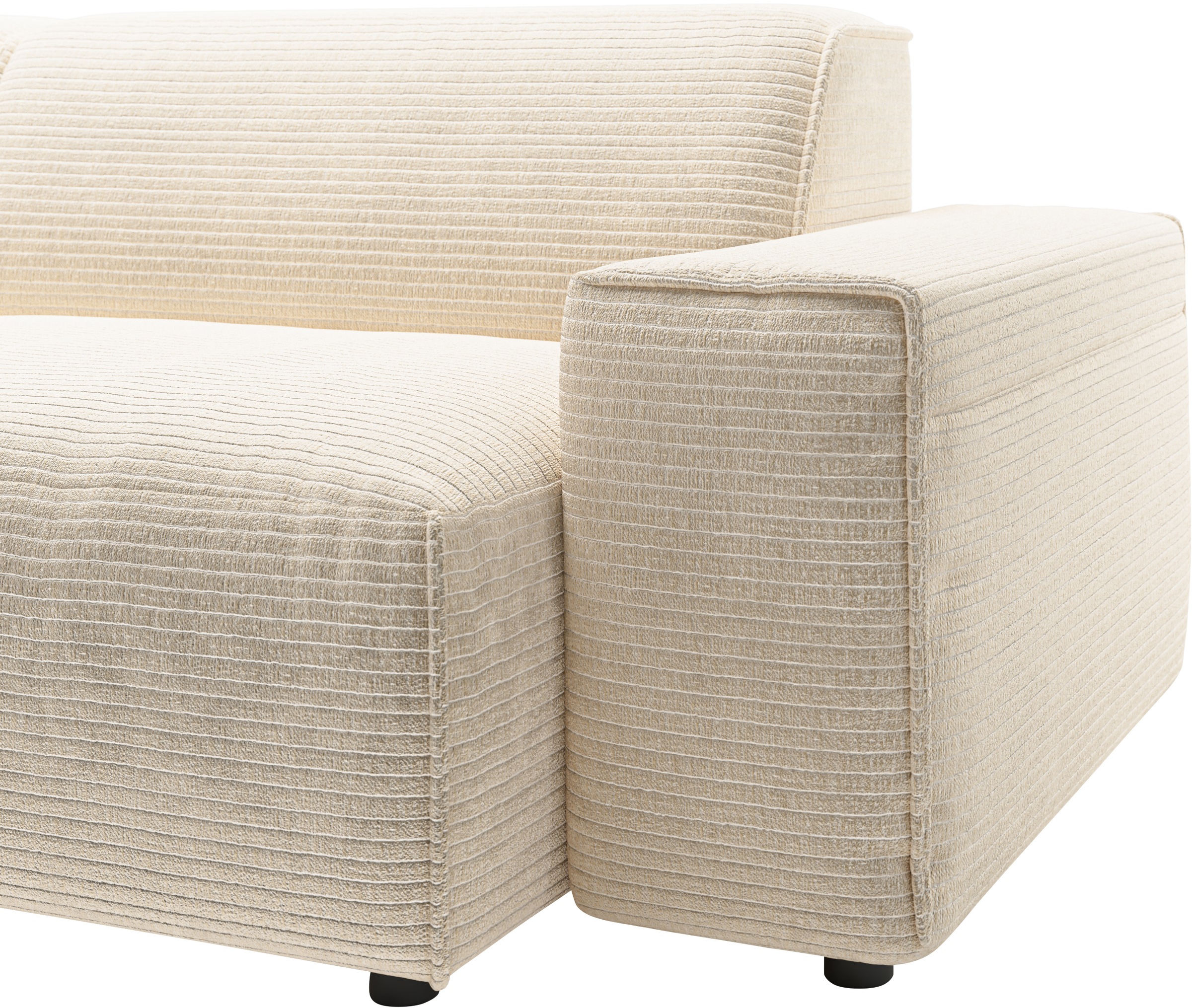 andas Ecksofa »Glimminge L-Form auch in Breitcord, Feincord + Easy care-Bezug,«, Breite 264, Zierkissen