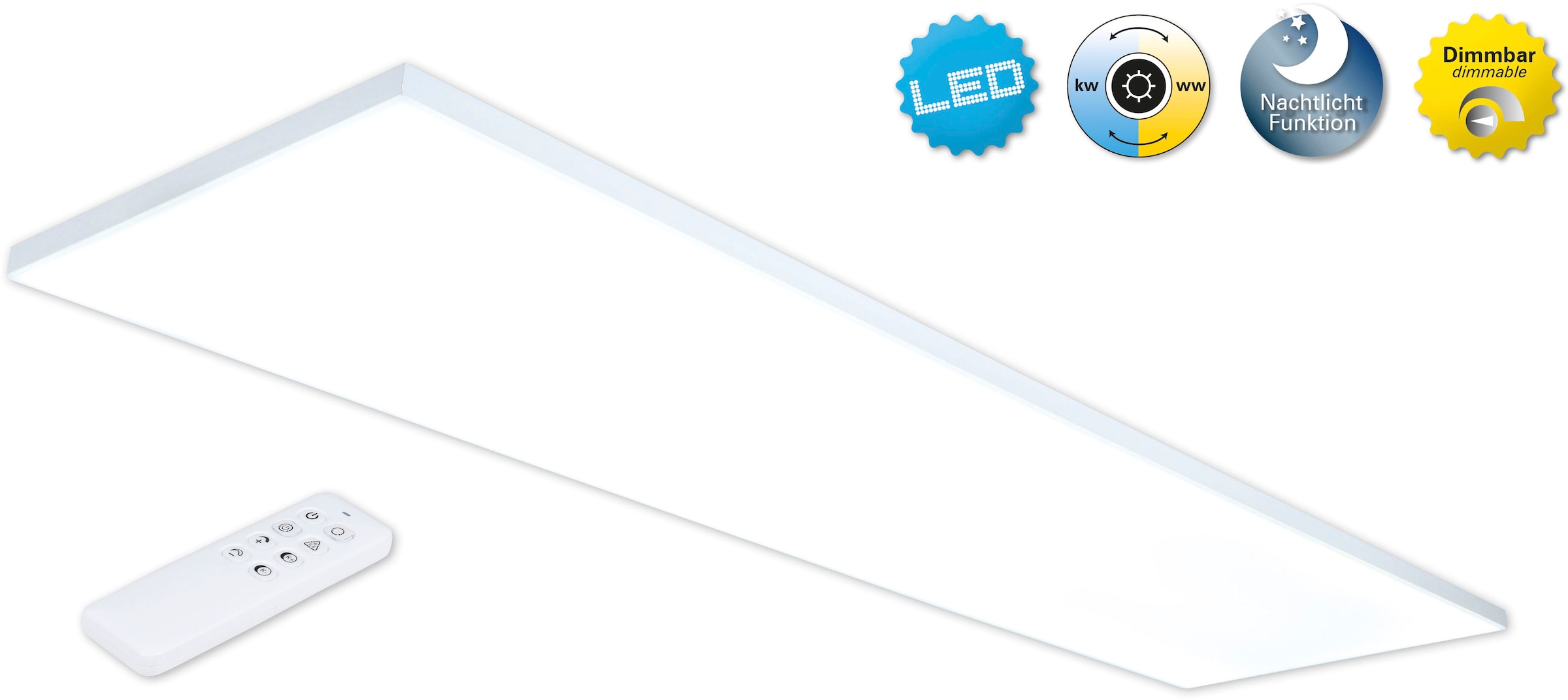 Garantie 3 LED Panel 1 Jahren näve »Carente«, Nachtlichtfunktion, mit | und XXL online kaufen warmweiß/kaltweiß Dimm- Lichtfarbe AN/AUS, flammig-flammig,