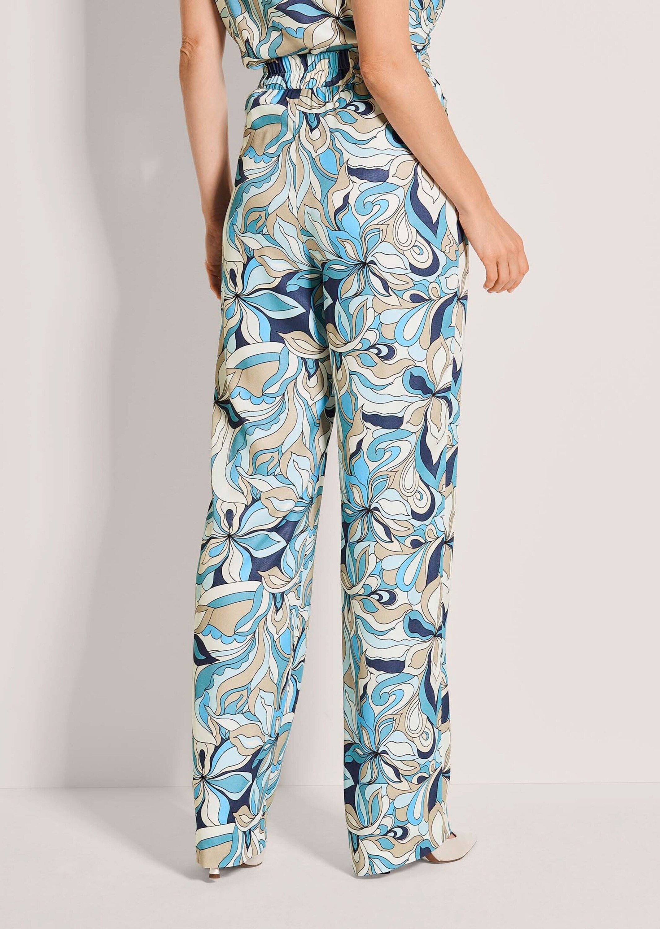 MADELEINE Chinos »Druckhose Viskosehose mit floralem Muster«