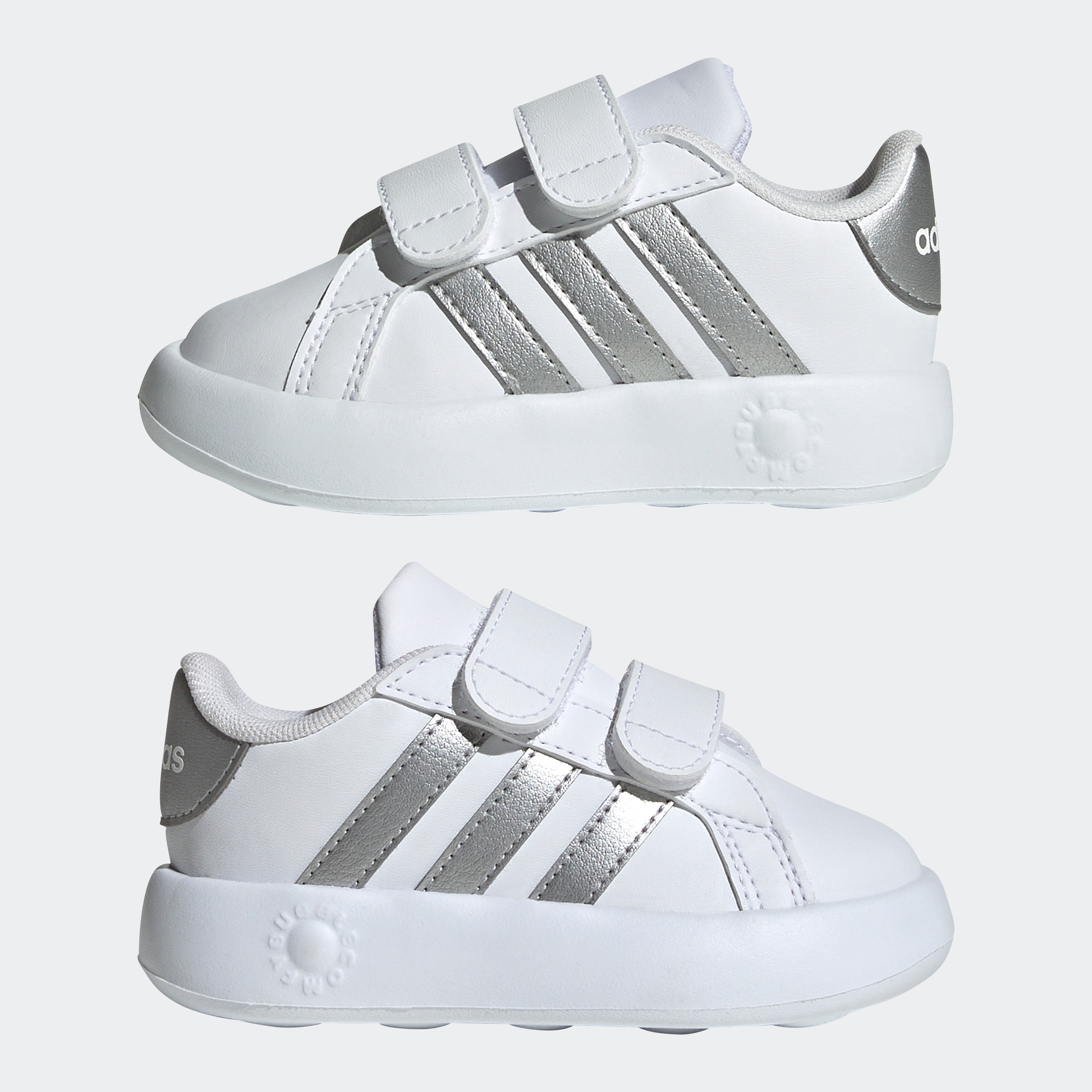 adidas Sportswear Klettschuh »GRAND COURT 2.0 KIDS«, Design auf den Spuren des adidas Superstar, für Kinder