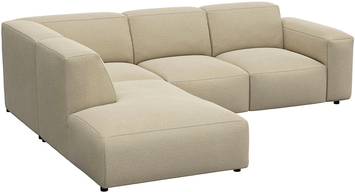 FLEXLUX Ecksofa »Lucera, super bequem durch hochwertigen Sitzaufbau mit Kaltschaum«, modern & anschmiegsam, L-Form, Designsofa