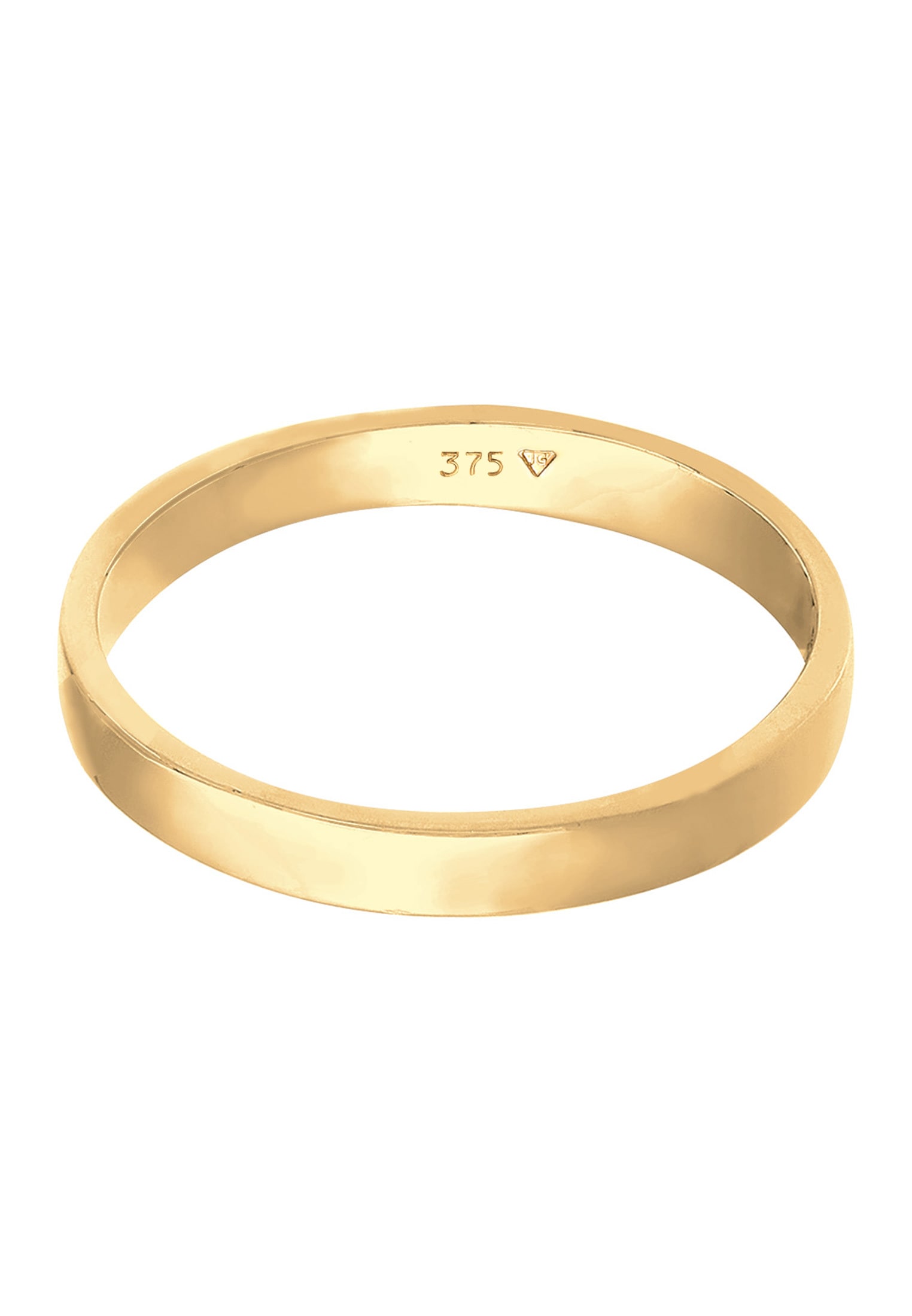 Elli Premium Silberring »Ring Ehering Trauring Partnerring Basic 375 Gelbgold«