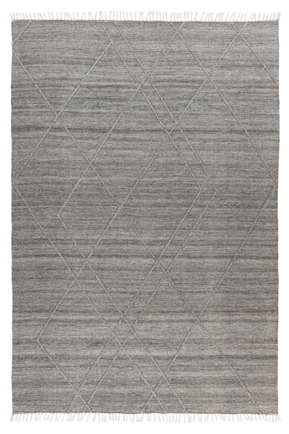 Obsession Teppich »My Dakar 365« rechteckig 5 mm Höhe Rauten Muster, mit Fransen, handgewebt, In- und Outdoor geeignet