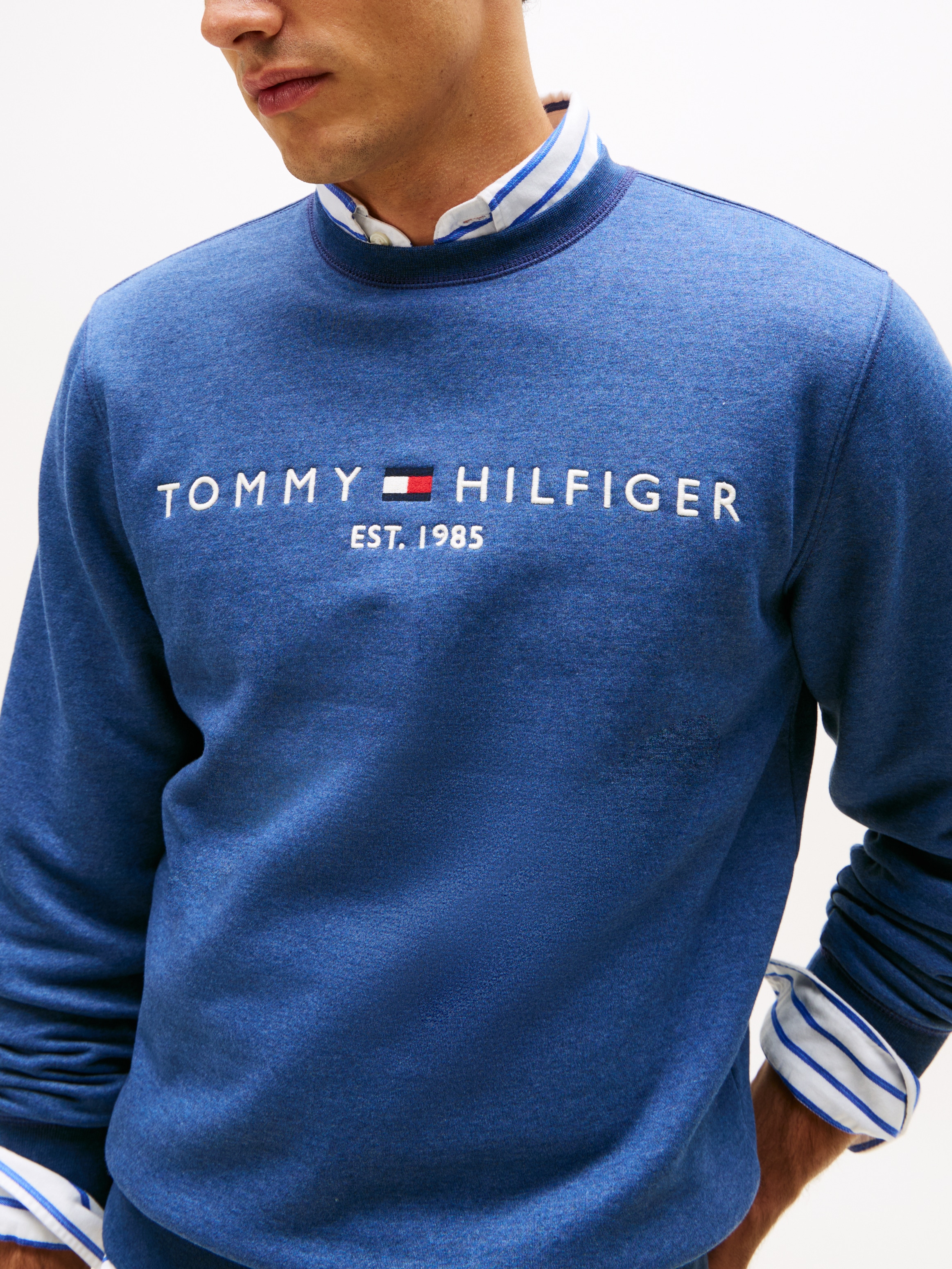 Tommy Hilfiger Sweatshirt »TOMMY LOGO SWEATSHIRT«, mit klassischem Rundhalsausschnitt