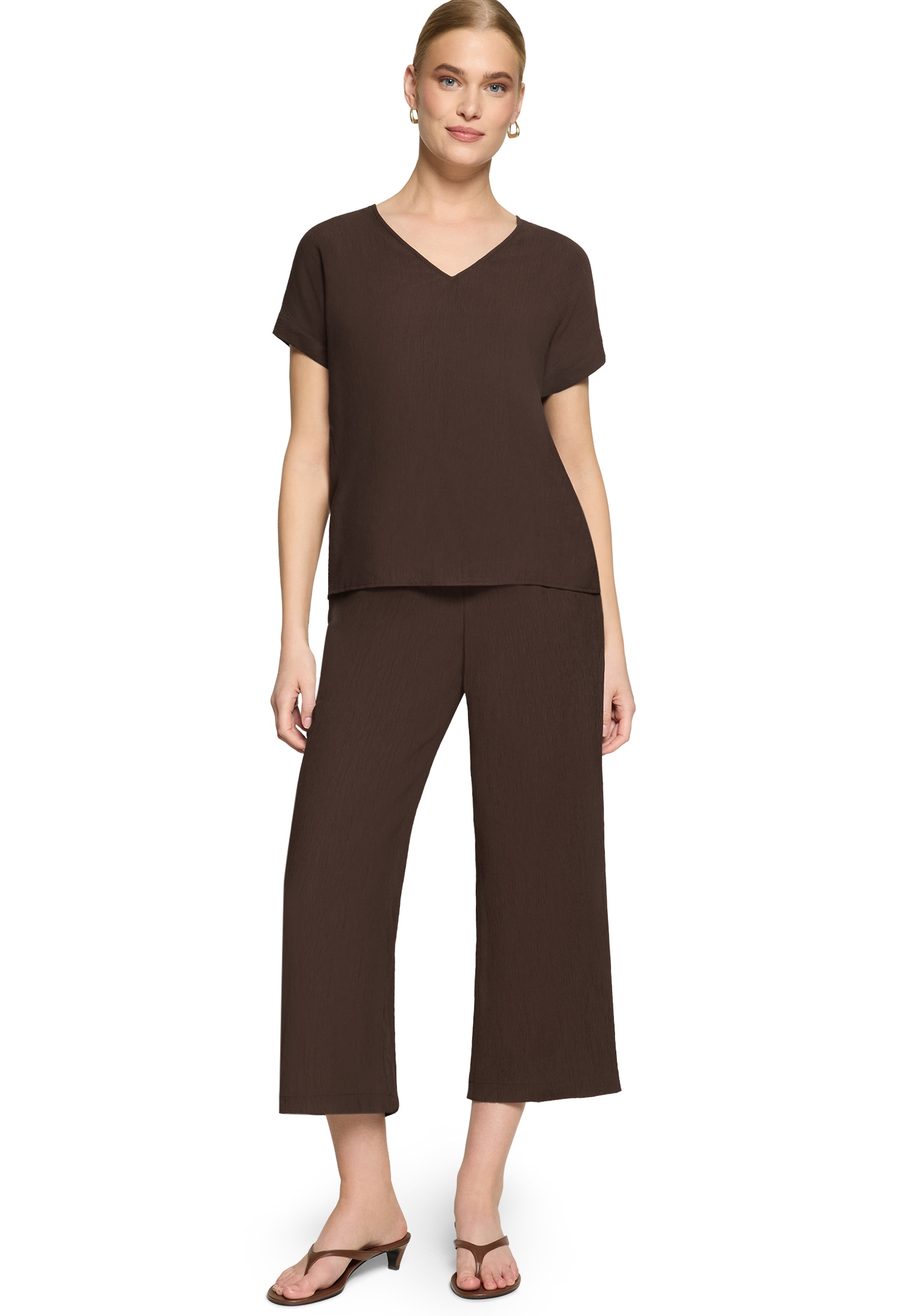 Zero Klassische Bluse »Casual-Bluse kurzarm«