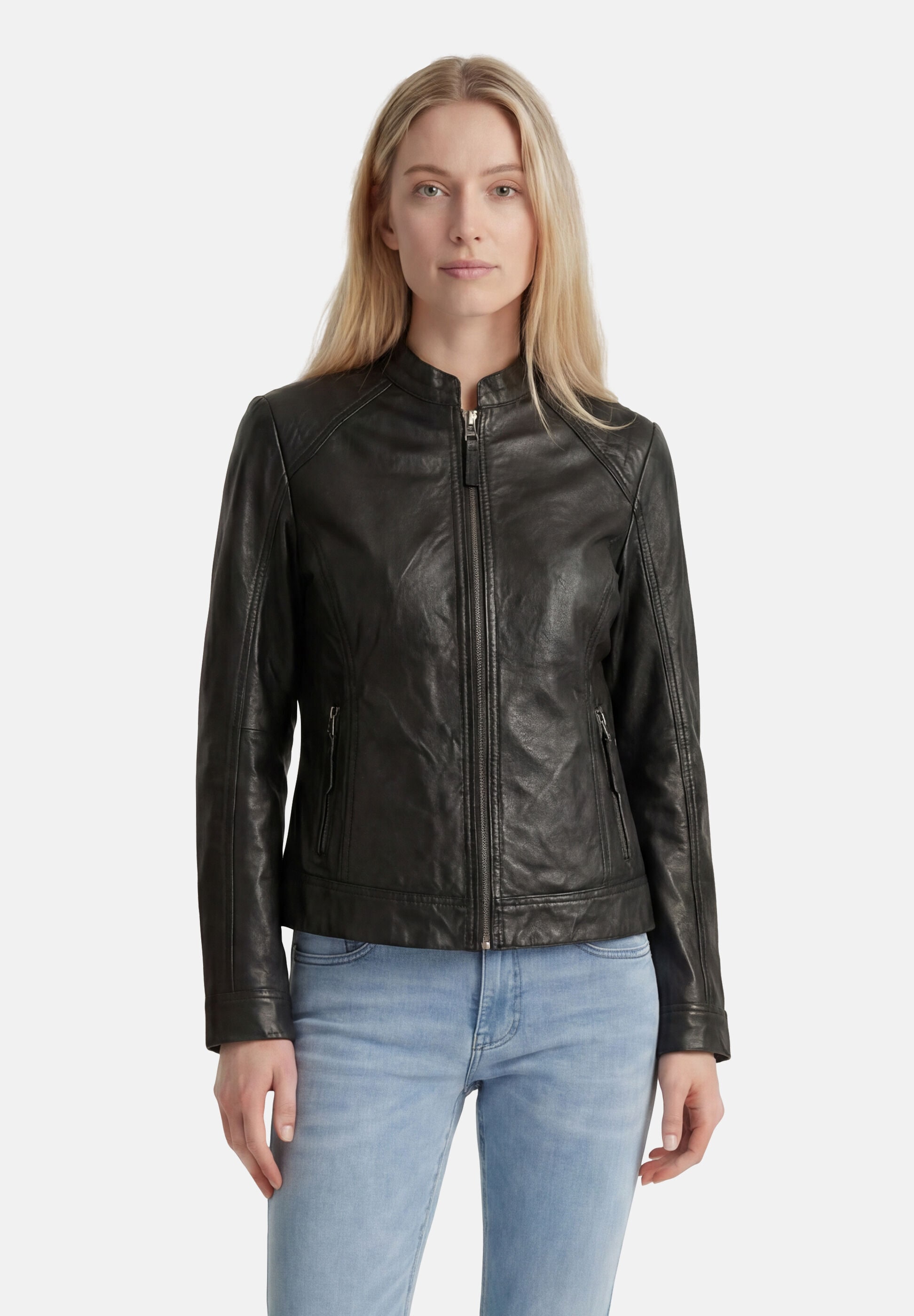 Apple of Eden Lederjacke »Apple of Eden Lederjacke« ohne Kapuze aus weichem Leder