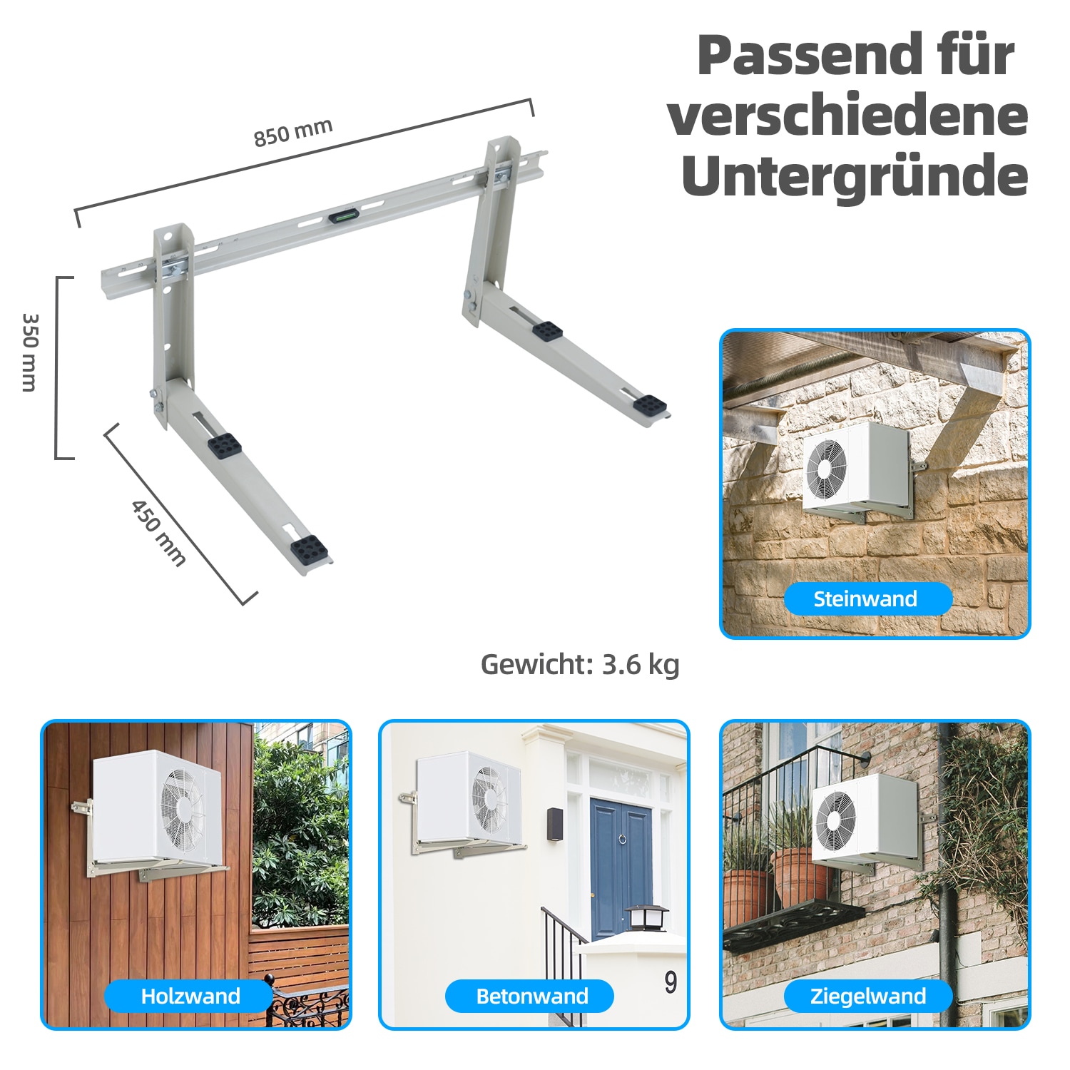 be cool Wandhalterung »SPLIT-KLIMAGERÄTE WANDHALTERUNGEN«