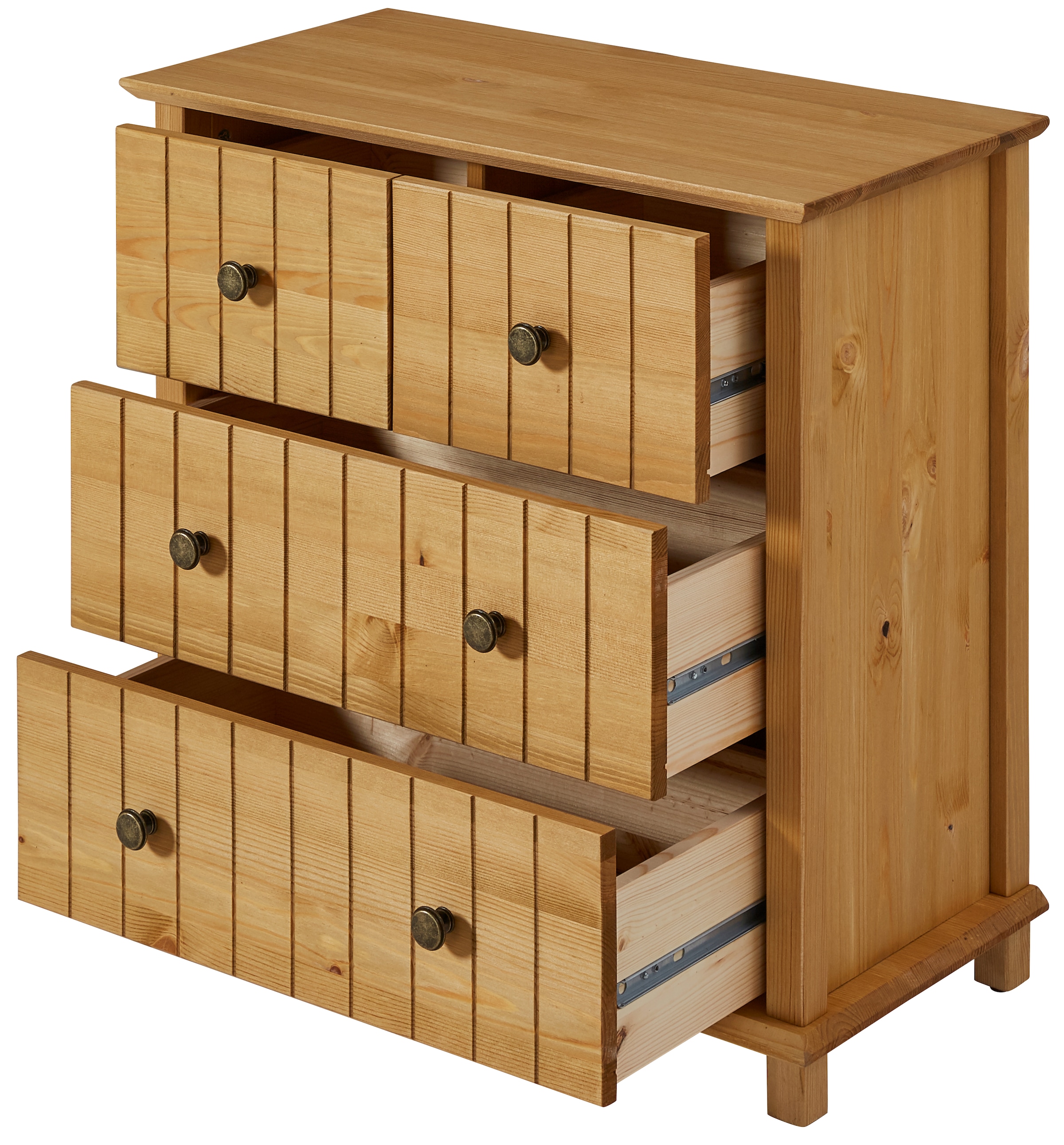 Home affaire Badkommode »Vili«, Badezimmerschrank, Unterschrank, 4 Schubladen, aus Massivholz