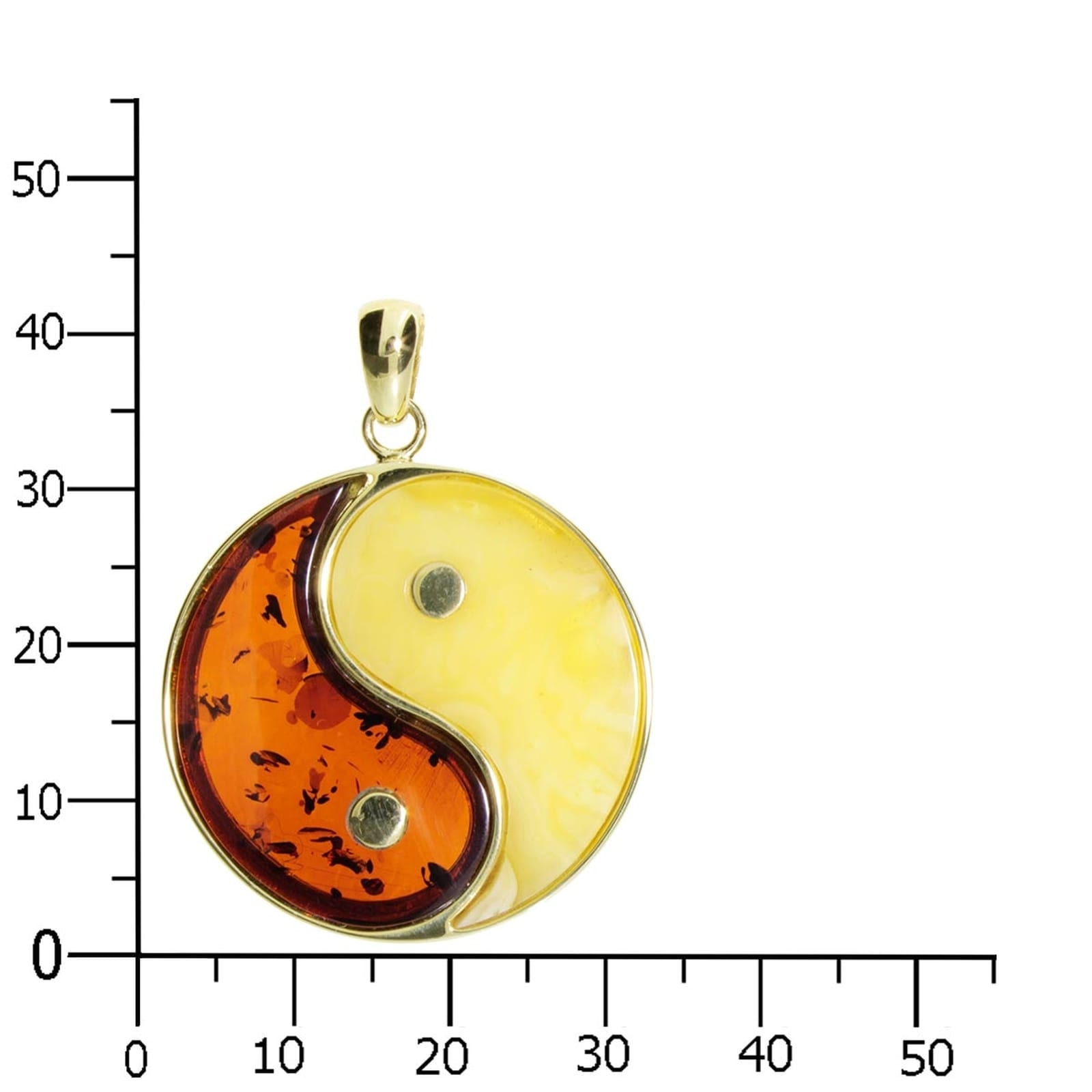 OSTSEE-SCHMUCK Kettenanhänger »- Yin & Yang - Gold 585/000 - Bernstein«