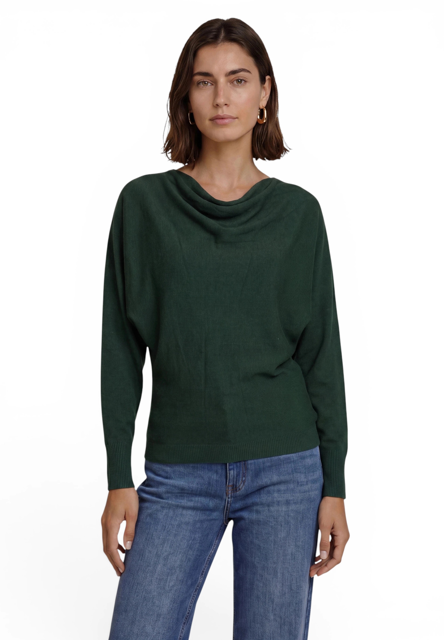 Zero Strickpullover »Strickpullover mit Fledermausärmeln«