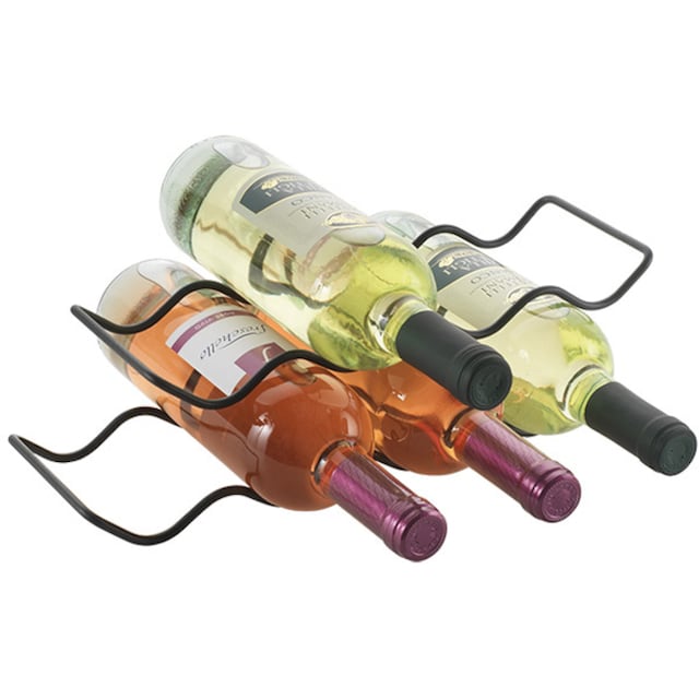 Metaltex Weinflaschenhalter »Wave20 Lava«, (Set, 2 St.), Metall,  pulverbeschichtet, für bis zu 20 Flaschen nutzbar mit 3 Jahren XXL Garantie