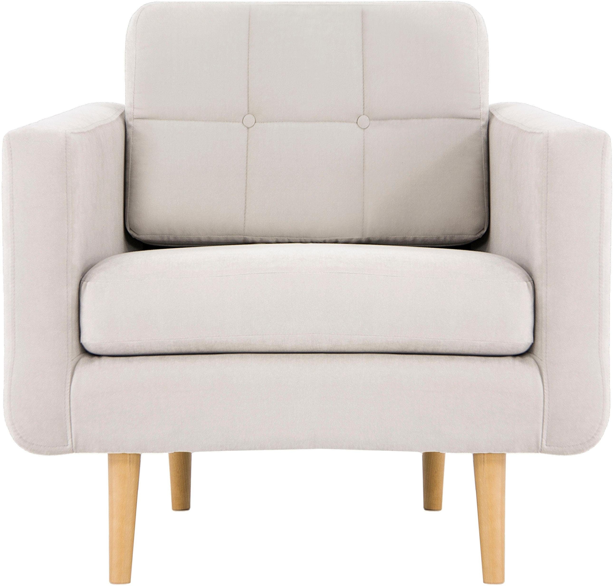 Home affaire Sessel »Brest«, mit Knopfheftung und Steppung im Rücken, geradliniges Design