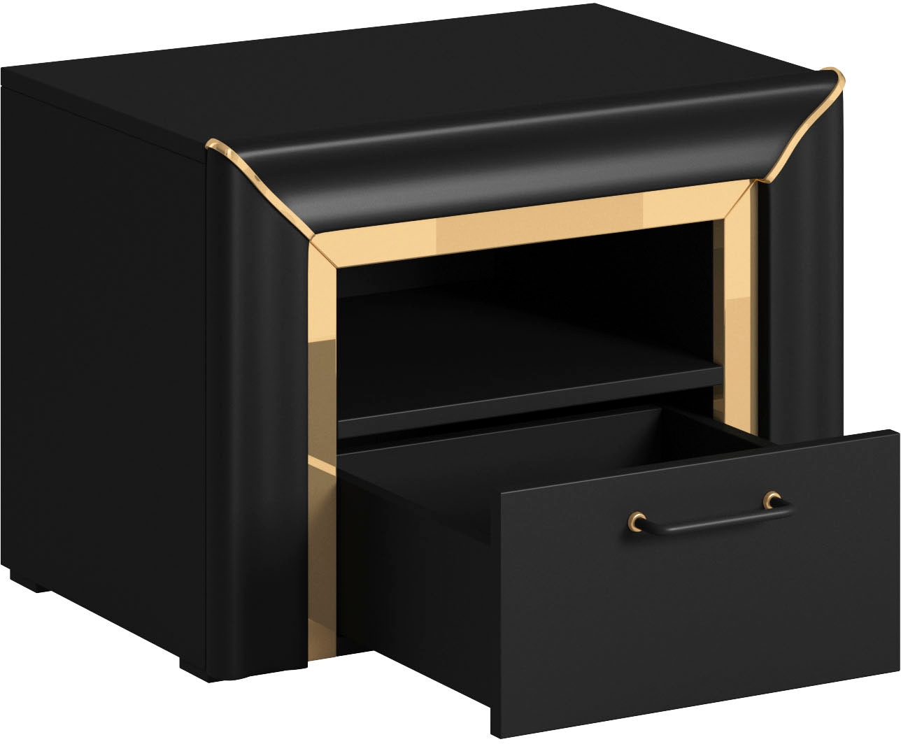 Leonique Schlafzimmer-Set »Arno«, (4 St.), mit silber-oder goldfarbener  Spiegelfolie bequem bestellen