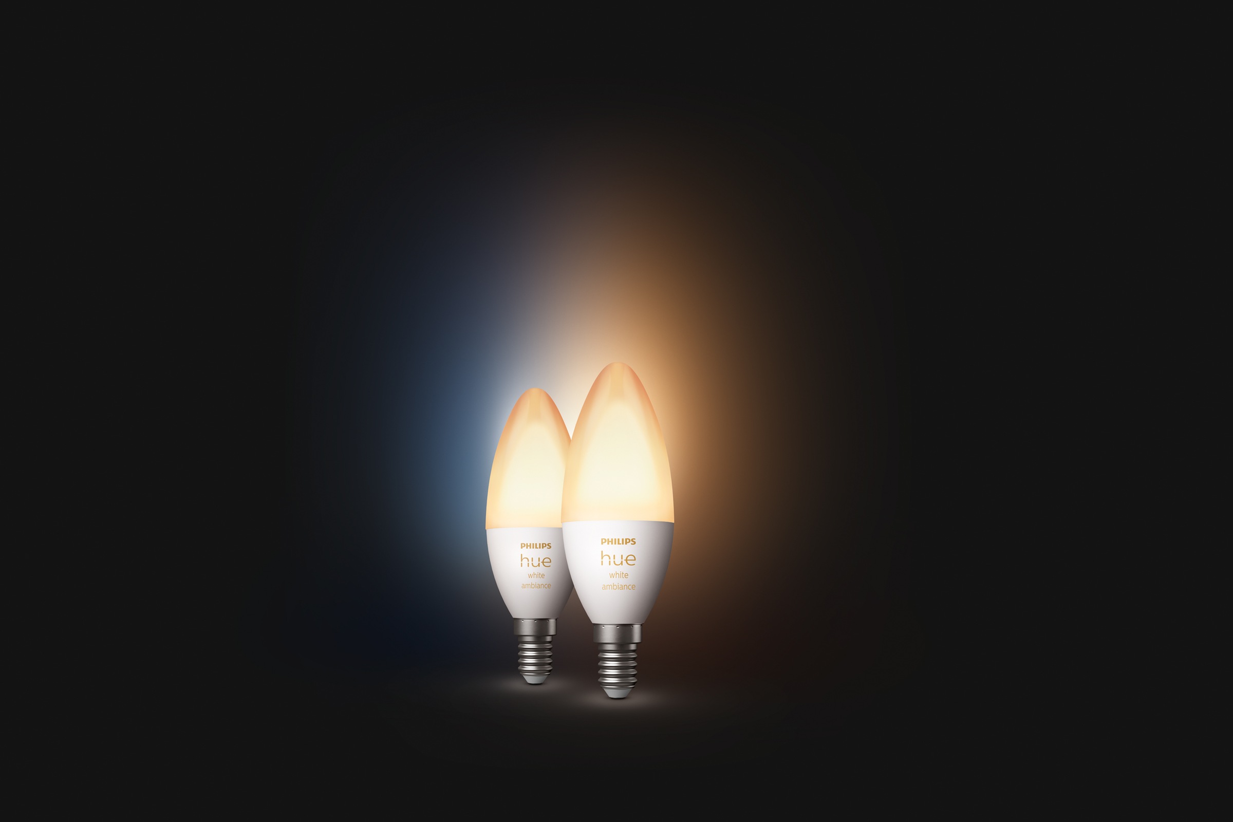 Philips Hue Smarte LED-Leuchte »White Amb. E14 Kerze Doppelpack 2x470«