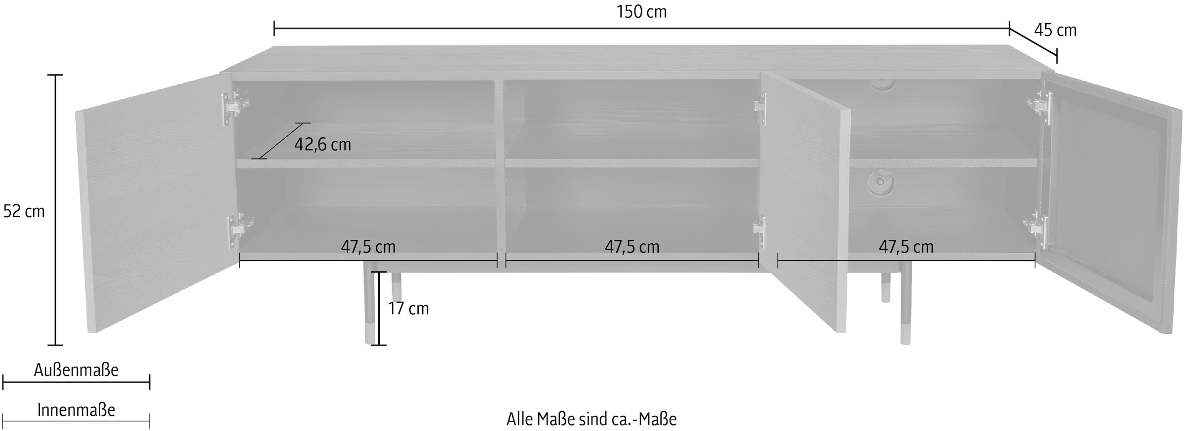 Woodman Kommode »Jugend Kommode« mit Holzfurnier aus Eiche, Skandinavisches Design, FSC®