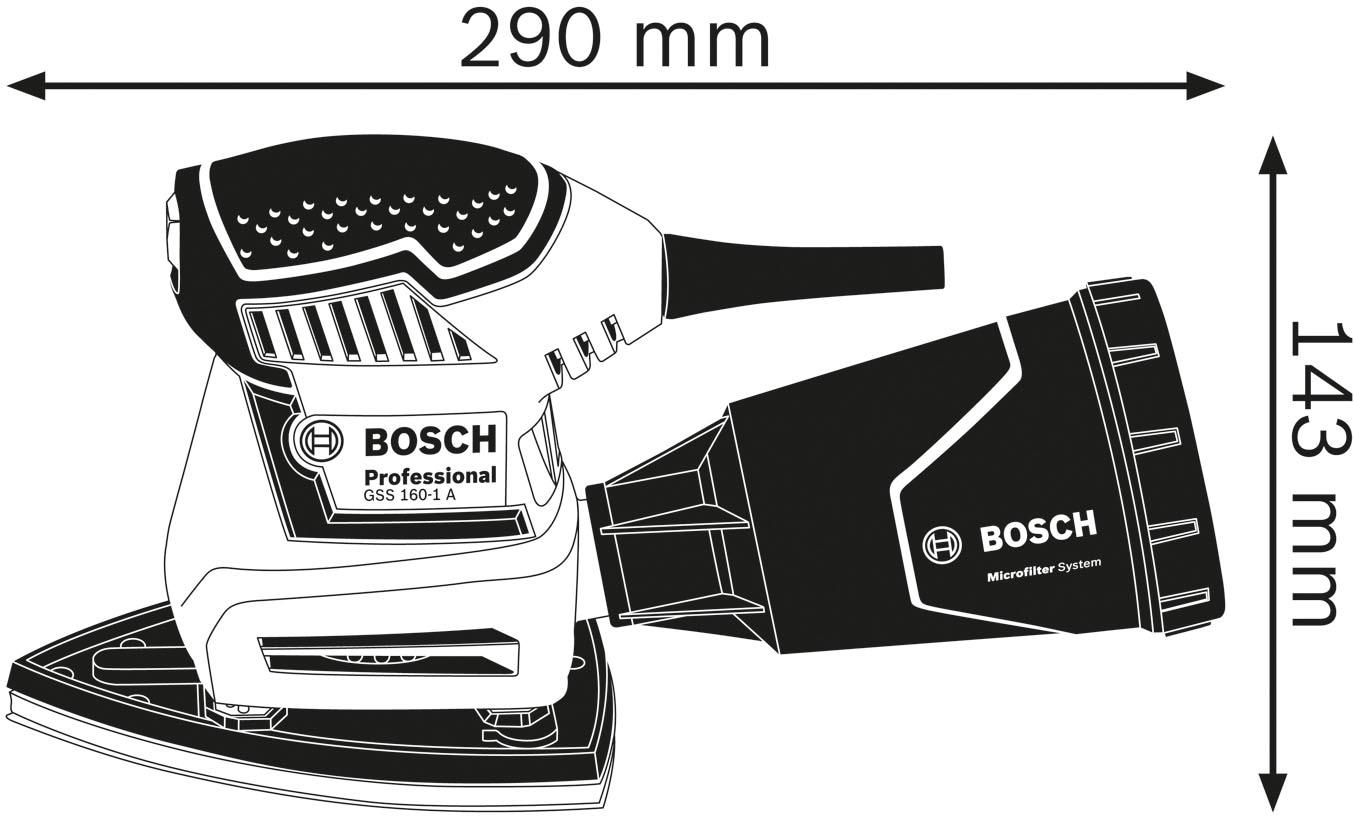 Bosch Professional Schwingschleifer »»GSS 160 Multi«« L-BOXX 136 mit umfangreichem Zubehör