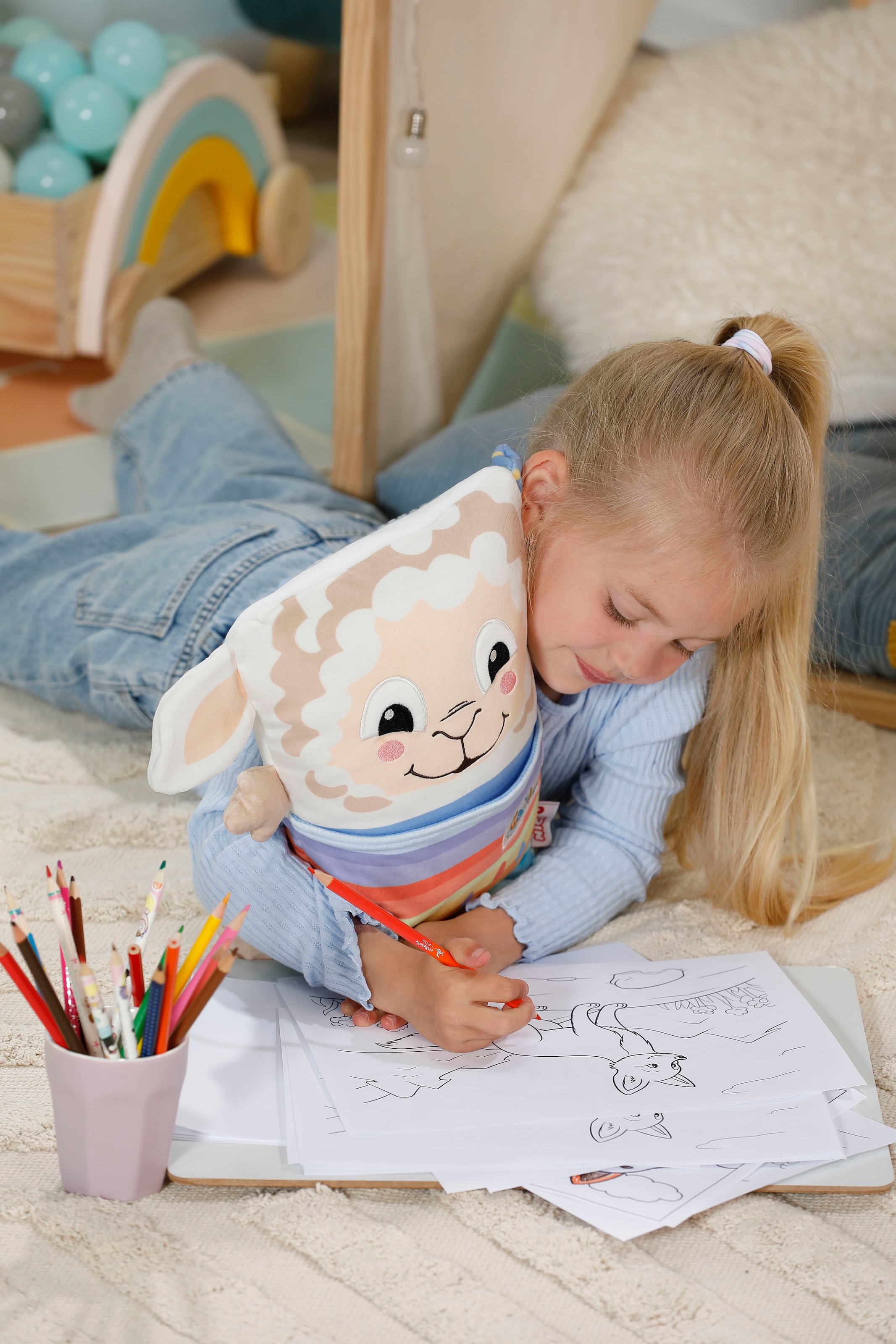 Nici Kuscheltier »Cosidoos, Schaf mit Wendefunktion 30x20 cm« enthält recyceltes Material (Global Recycled Standard)