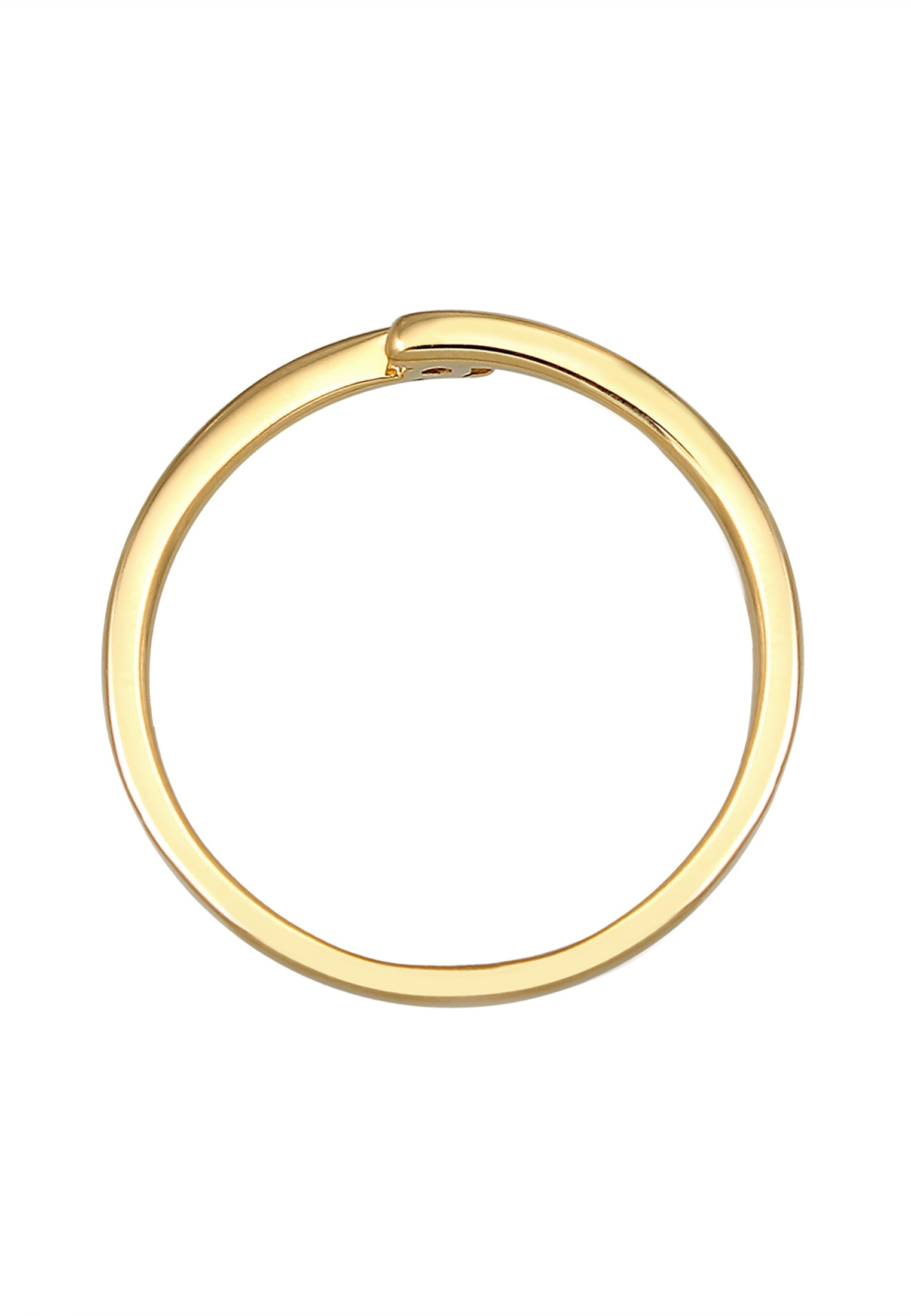 Elli DIAMONDS Verlobungsring »Ring Diamant Weiß Brillantschliff (0.03 ct ct) 585 Gelbgold«
