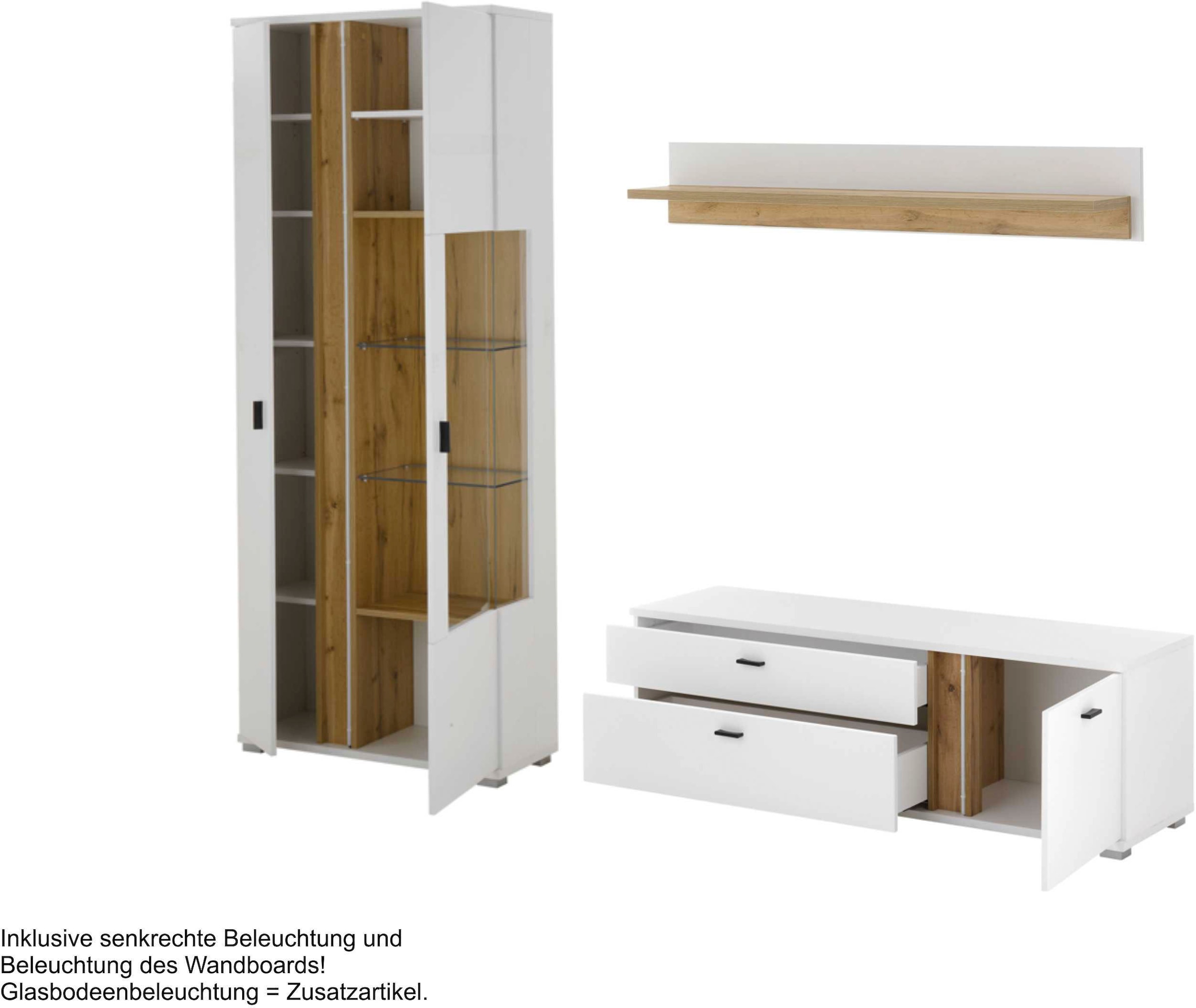 Home affaire Wohnwand »LONG ISLAND« Set, 3 Stk. tlg.