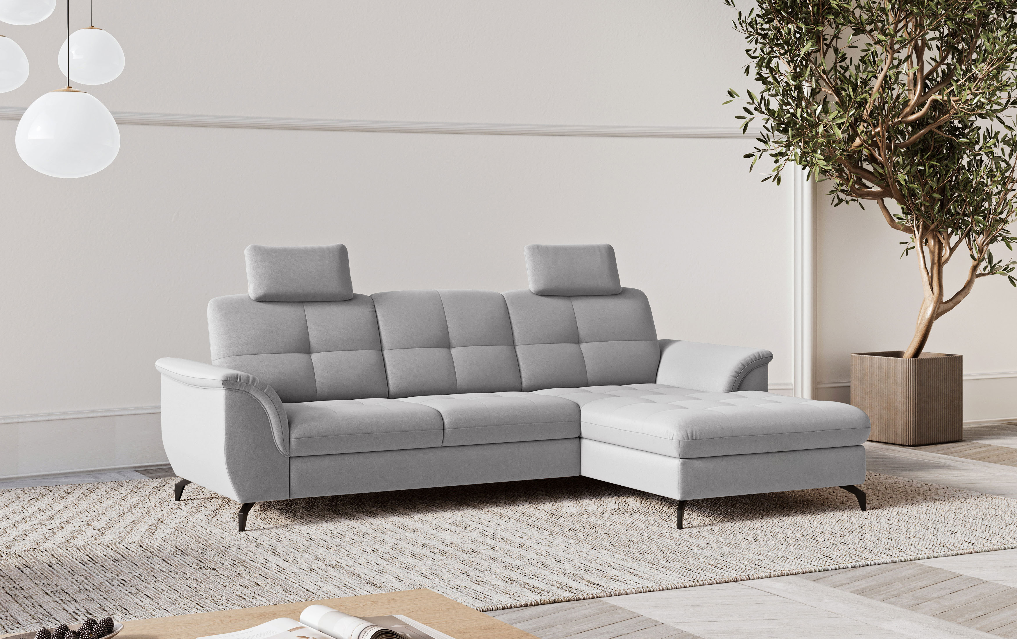sit&more Ecksofa "Zora" wahlweise mit Schlaffunktion und Bettkasten