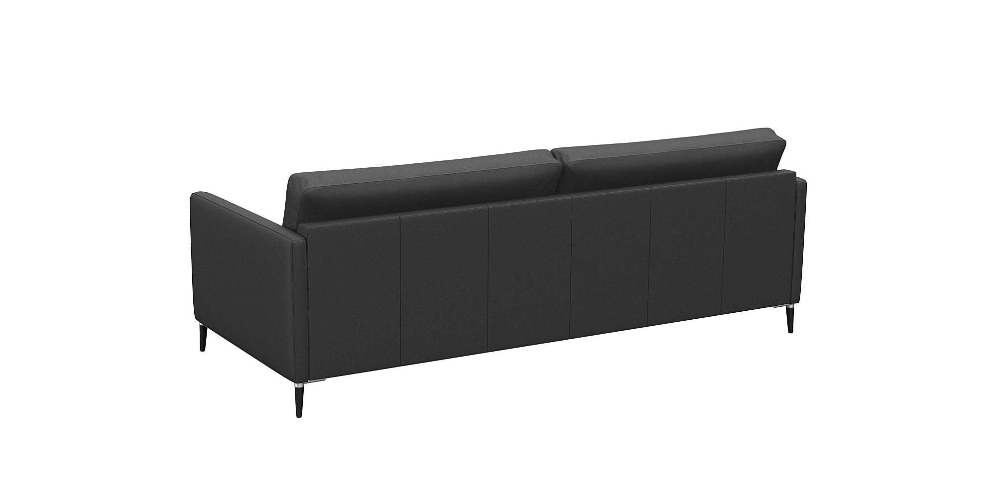 FLEXLUX 3-Sitzer »Fiore, super Sitzkomfort durch Kaltschaum im Sitz«, schmale Armlehnen, Füße Alu+schwarz