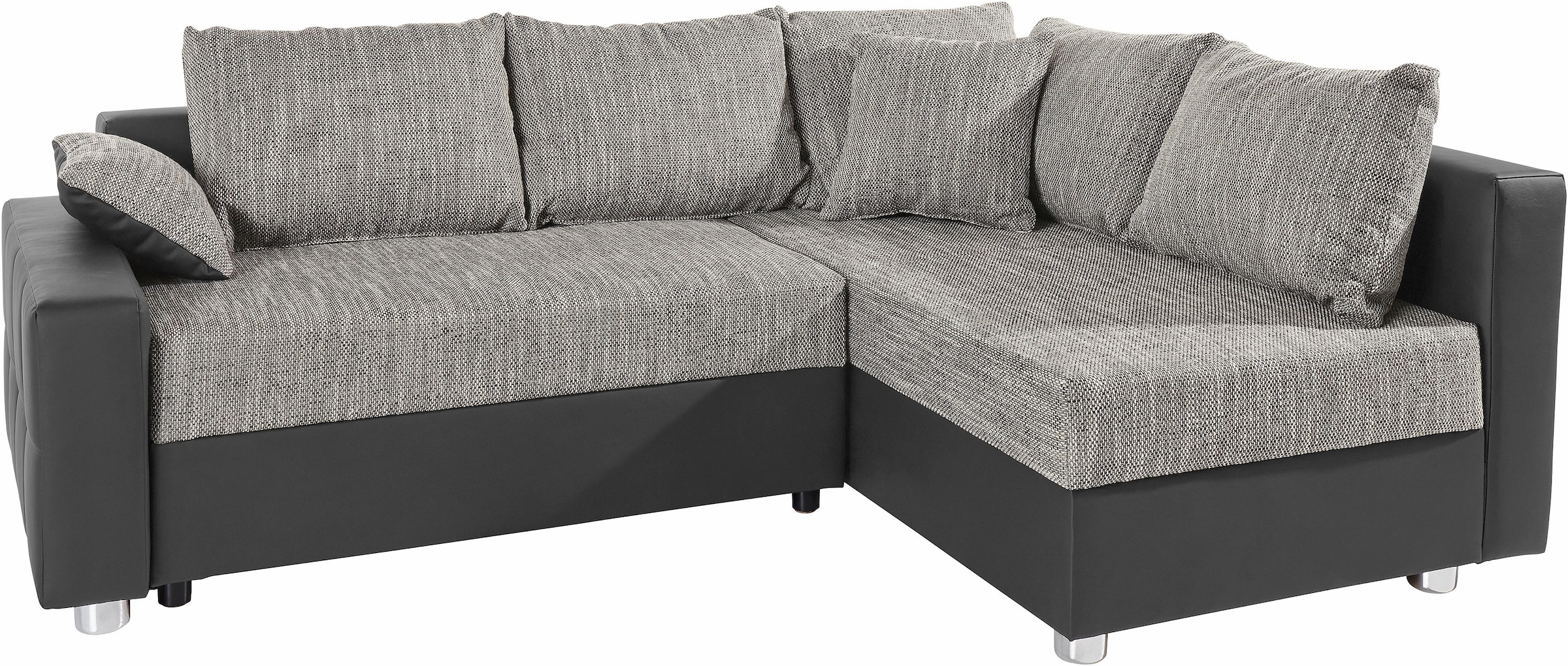 COLLECTION AB Ecksofa Parma, mit Bettfunktion, inkl. Zier- und Rückenkissen