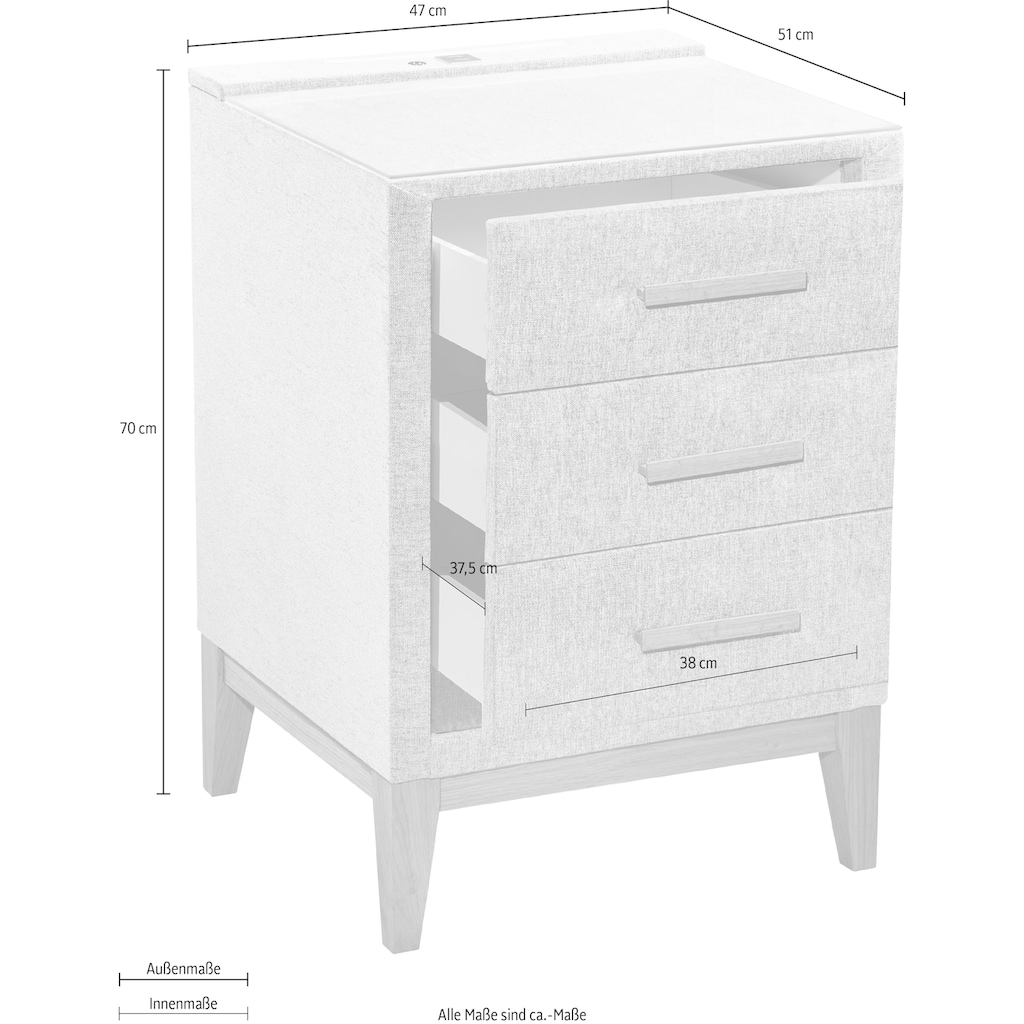 ED EXCITING DESIGN Nachtkonsole »Merkur«