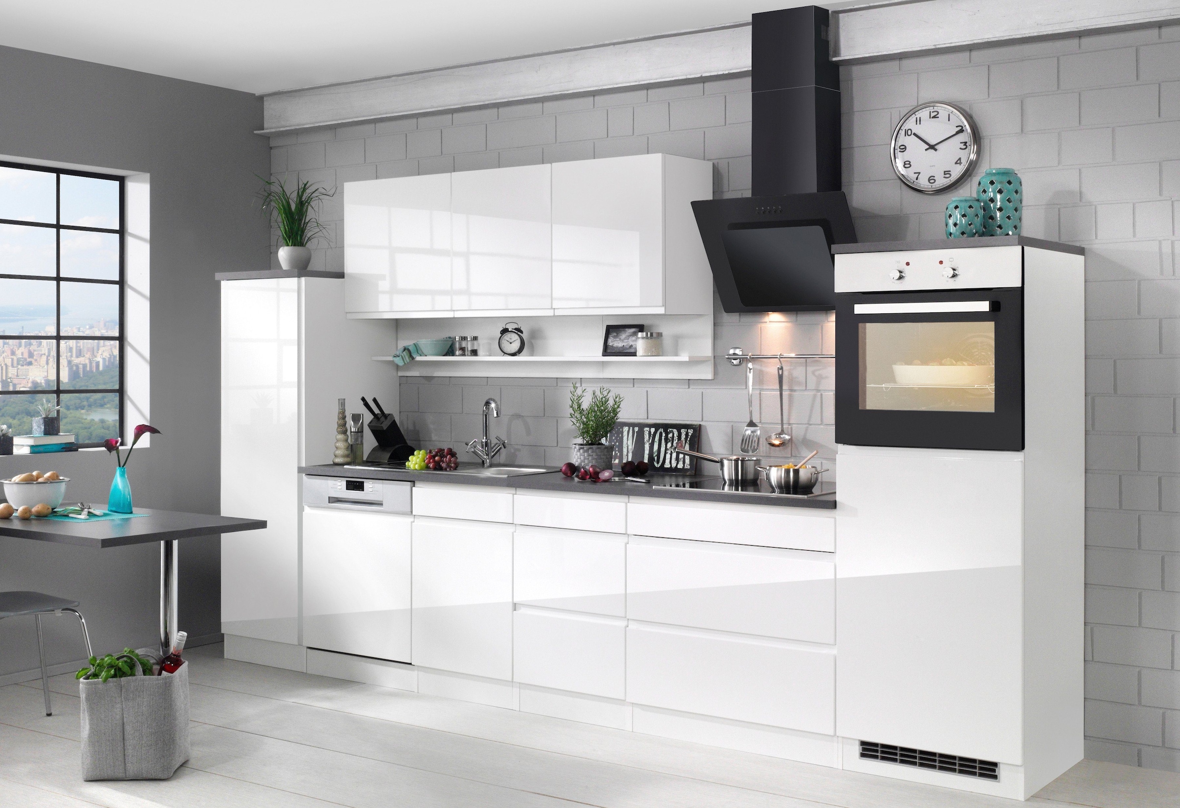 HELD MÖBEL Spülenschrank »Virginia«, 110 cm breit, inklusive Einbauspüle