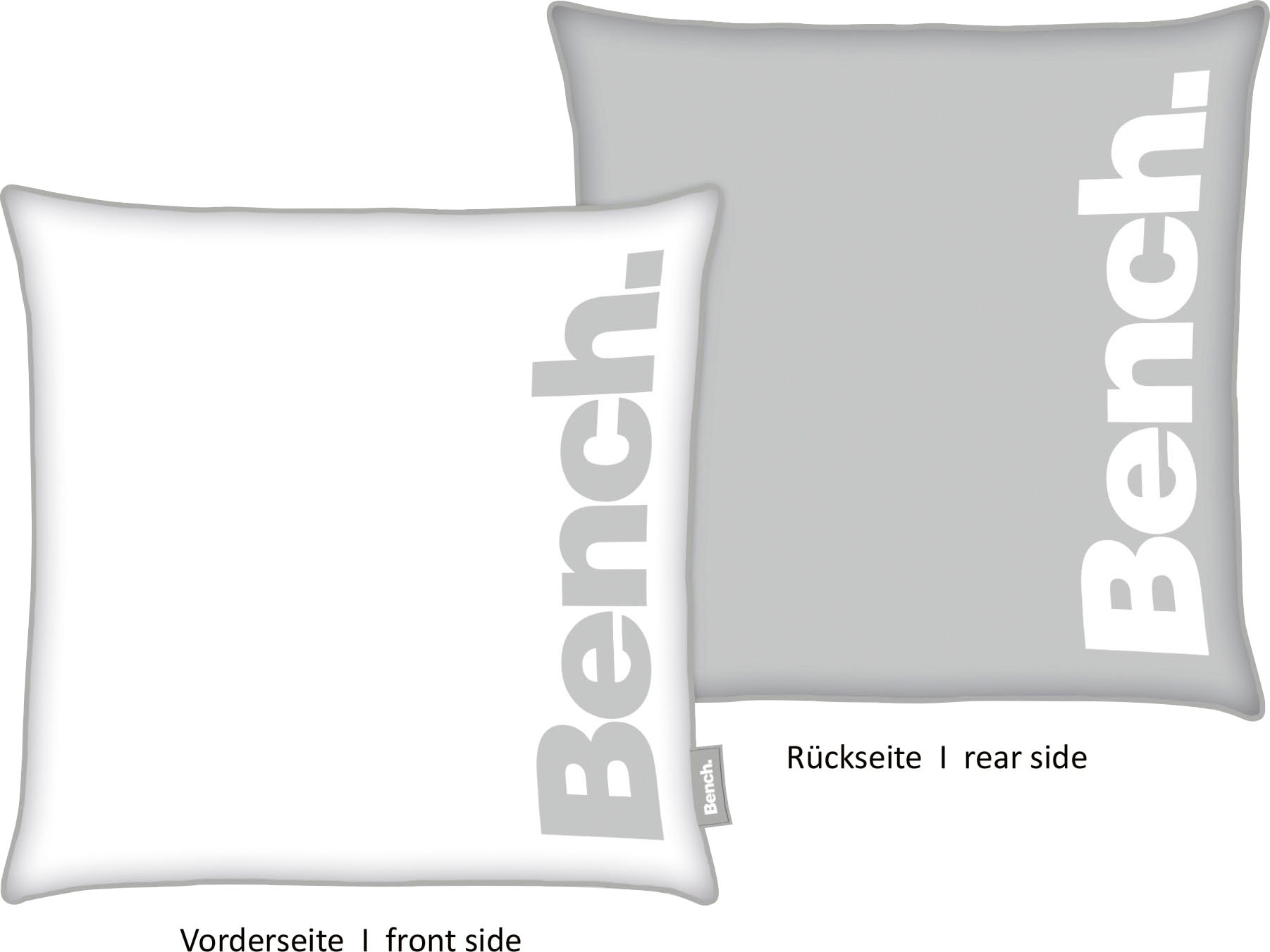 Dekokissen »Bench«, Kissenhülle mit Wendemotiv und Rundum-Paspel