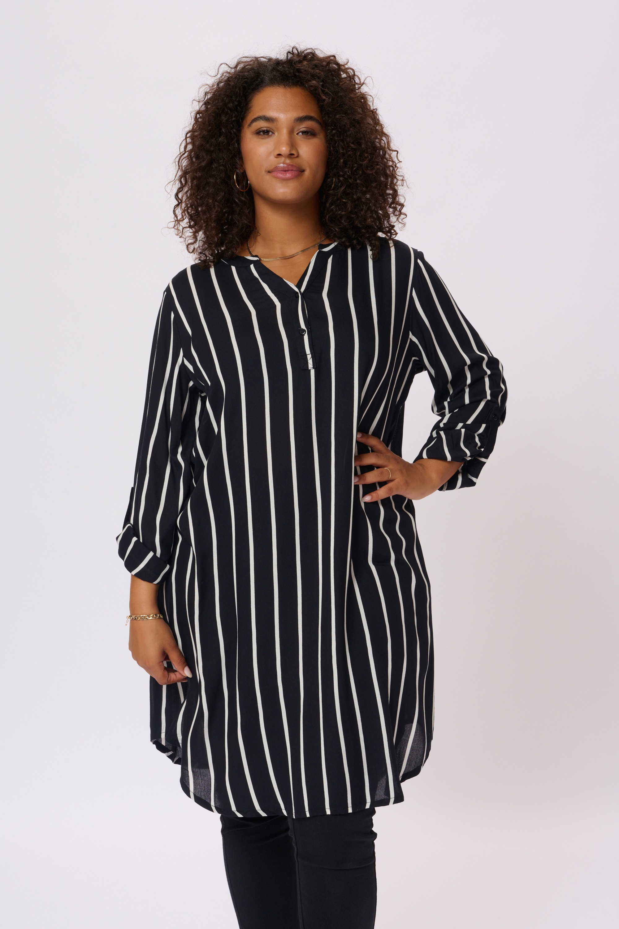 KAFFE Curve Midikleid »Damen Kleid KCmilana«