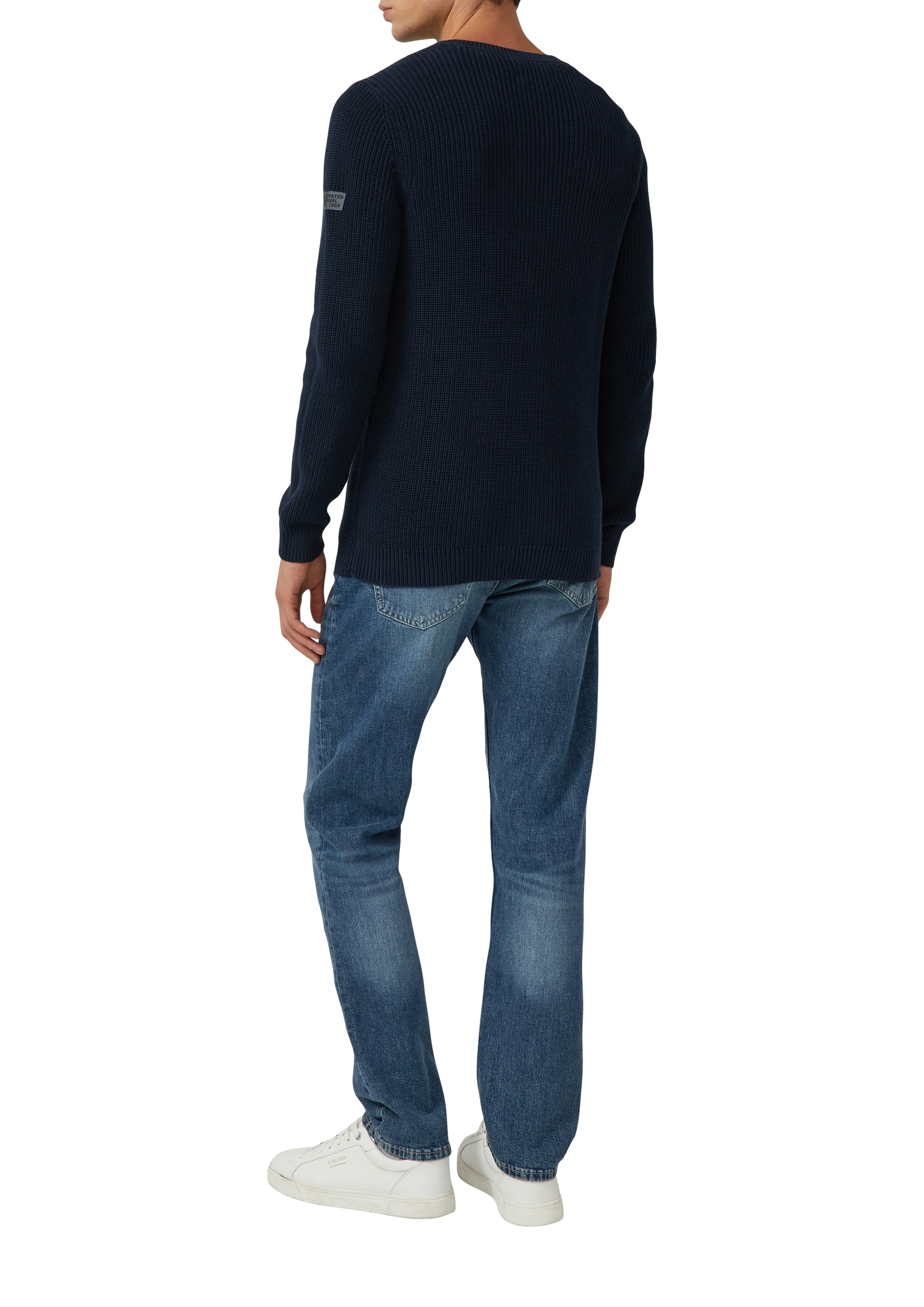 s.Oliver Strickpullover, mit Rippbündchen