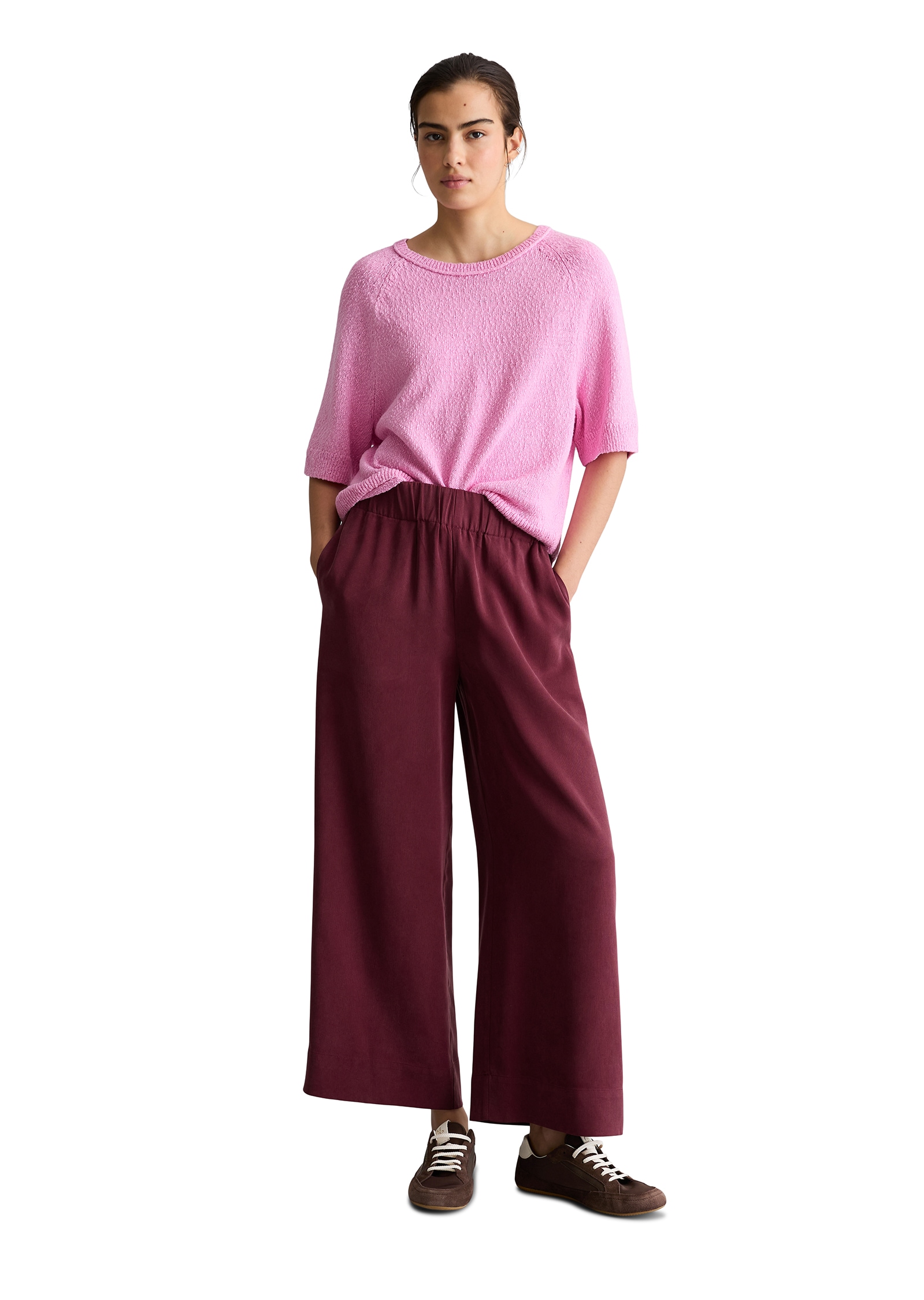 Marc O'Polo DENIM Kurzarmpullover regular aus Cotton Slub Garn