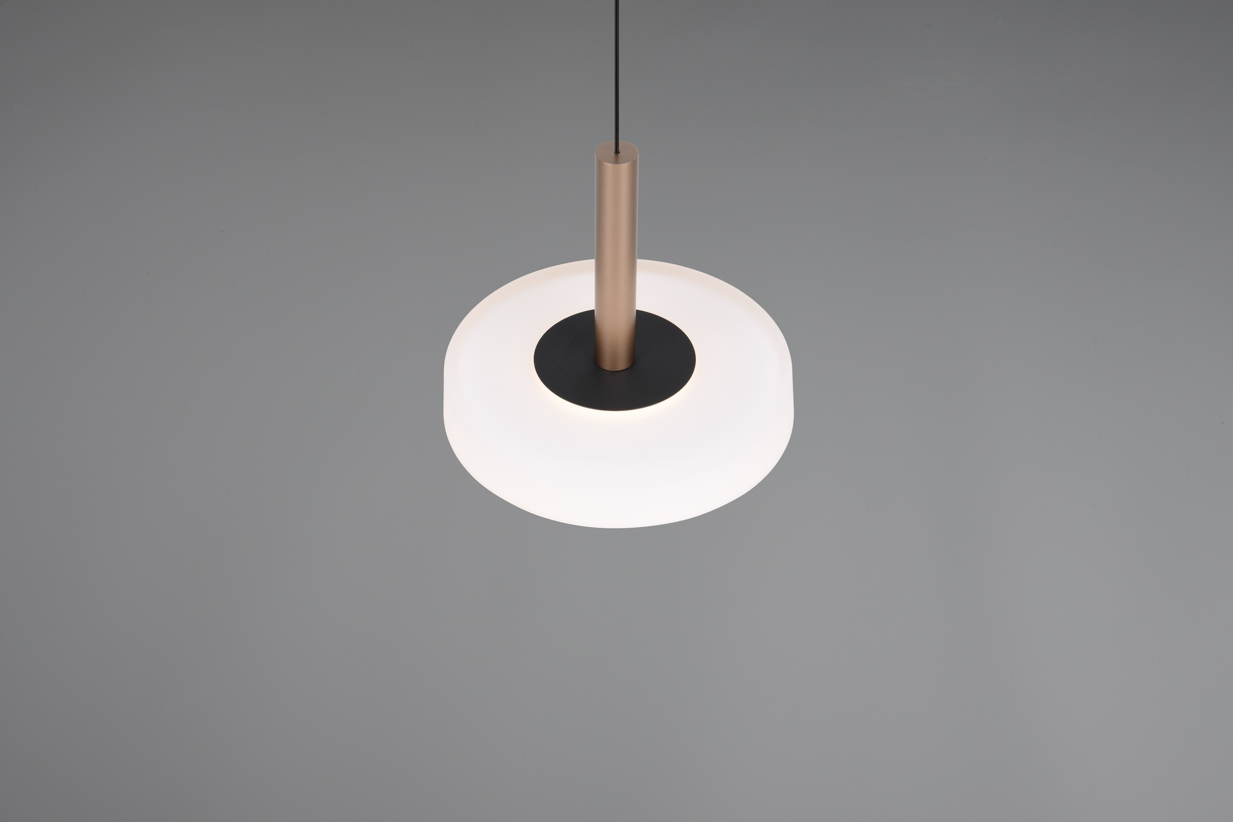 TRIO Leuchten LED Pendelleuchte »CELESTE dimmbare LED Hängelampe aus Metall und Glas, 10W 1100 Lumen« LED-Board 1 Stk. Warmweiß einfach höhenverstellbar von 50-200 cm, Ø 22cm, 3-Stufen Dimmfunktion