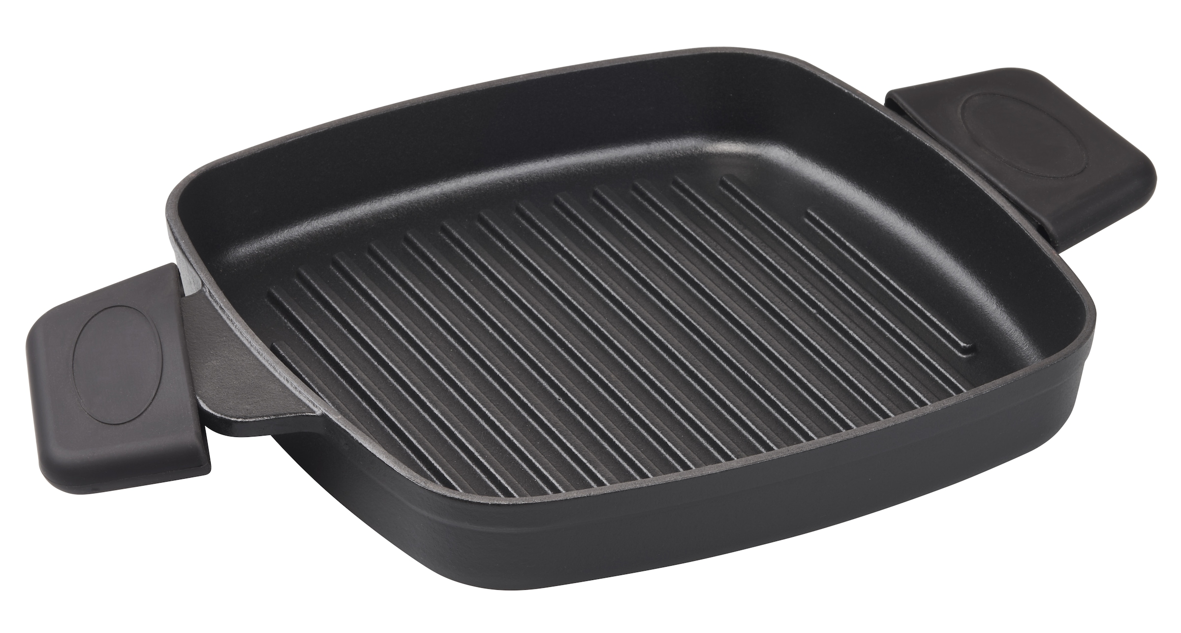 Hanseatic Grillpfanne »hanseatic« Gusseisen 2 Stk. tlg. inkl. Steakpresse und Griffschutz für Induktion