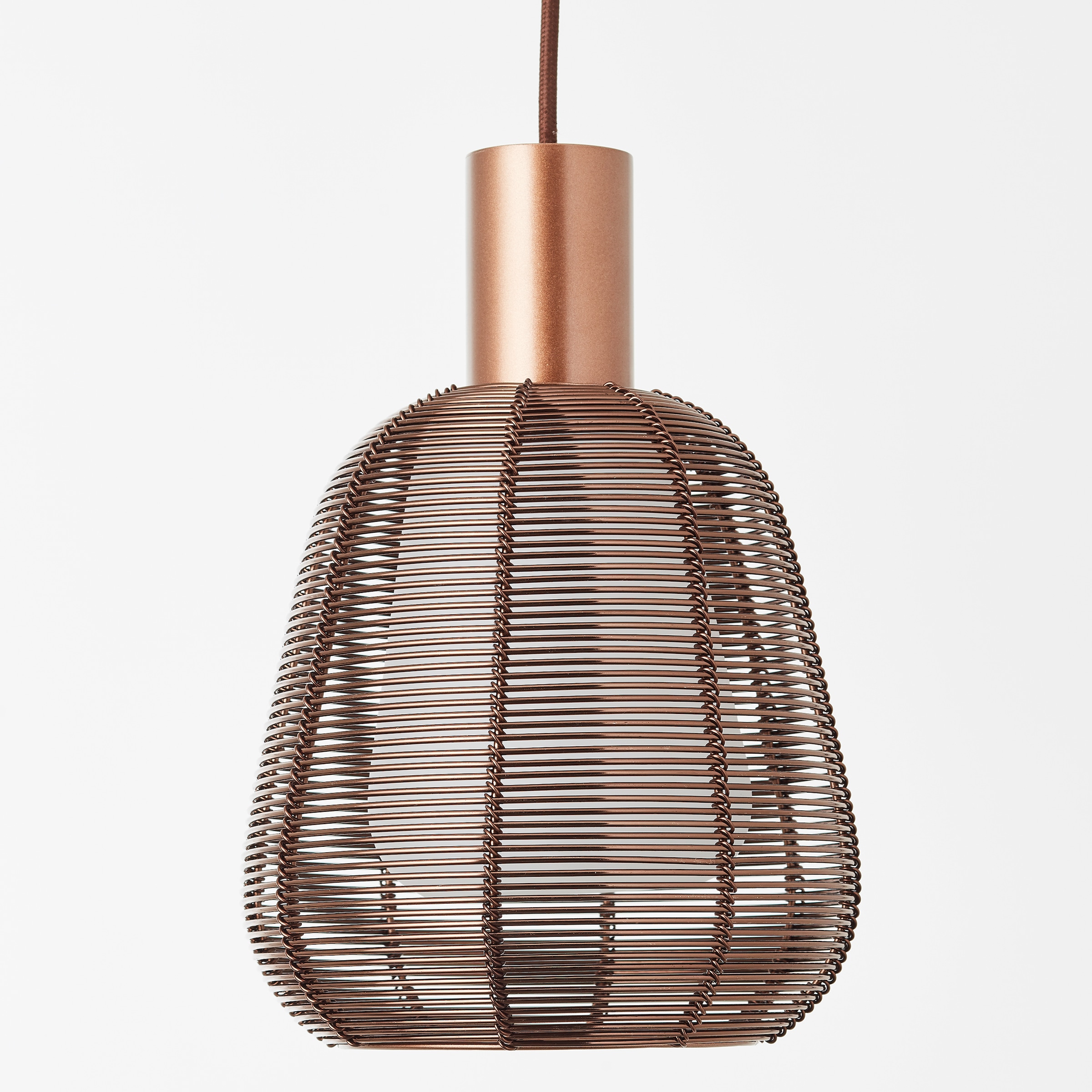 Brilliant Pendelleuchte »Wallace«, 3 flammig, Leuchtmittel E27 | ohne Leuchtmittel, 120 x 85 x 18 cm, 3 x E27, kürzbar, Kaffee dunkel, Metall/Glas