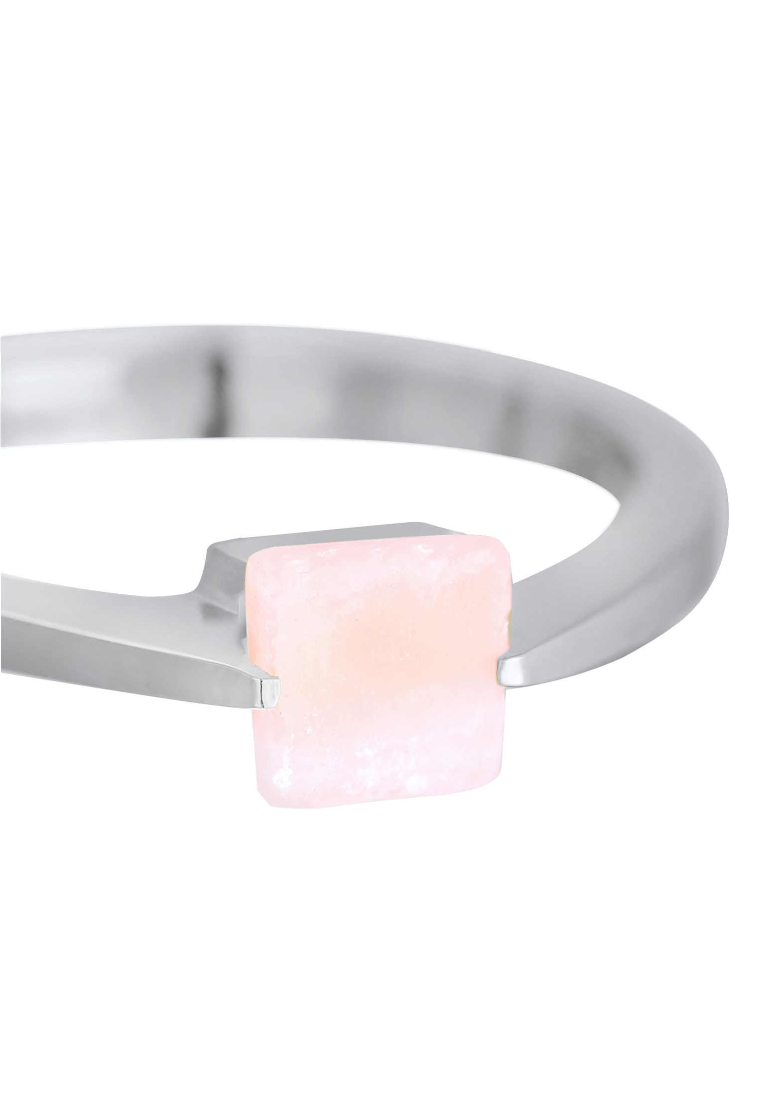 Elli Premium Silberring »Ring Solitär Edelstein Viereck Klassik 925 Silber«