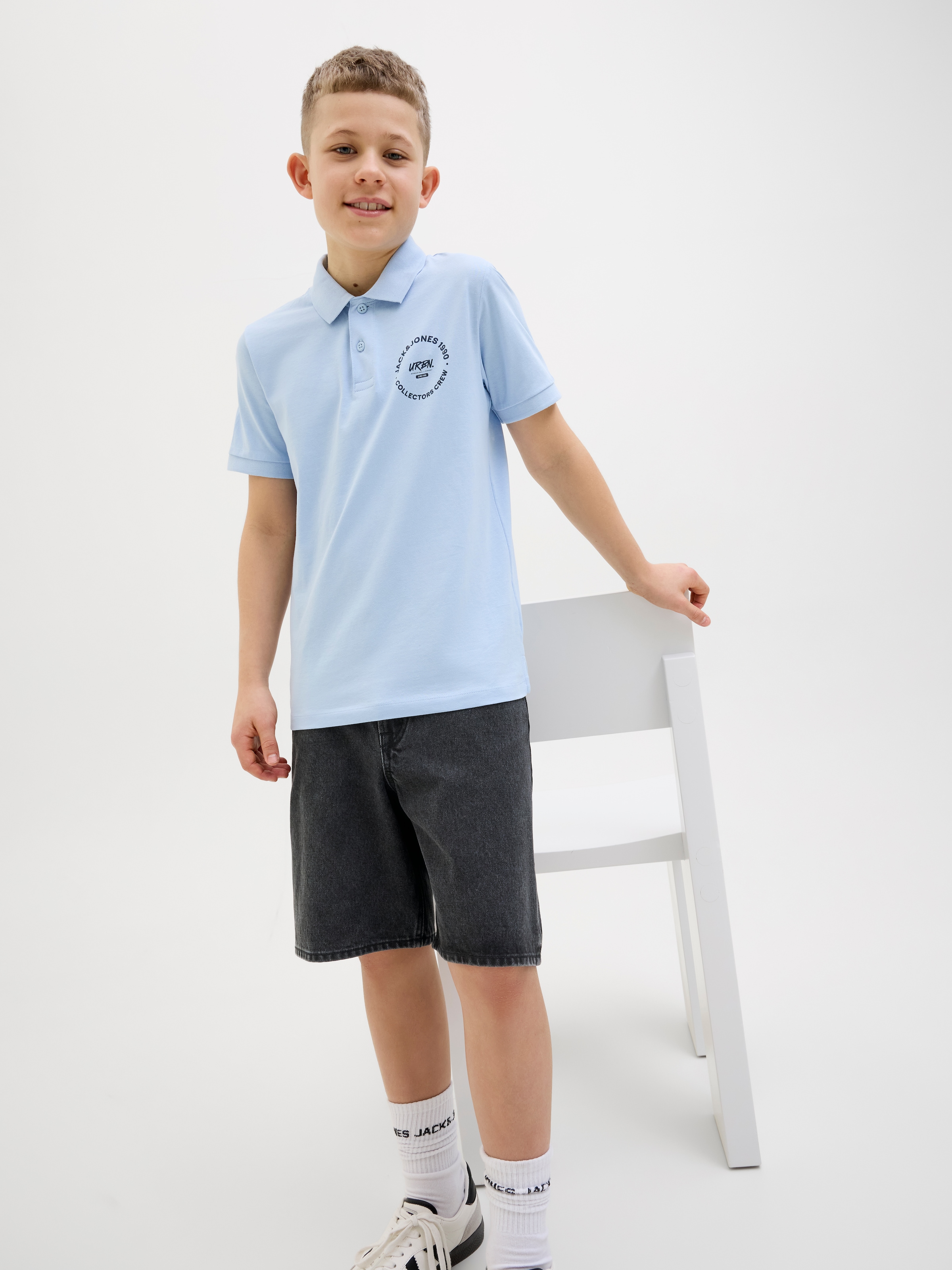 Jack & Jones Junior Shorts »JJITONY relaxed fit mit mittlerer Bundhöhe«  unifarben, modisch, relaxed fit, Web,