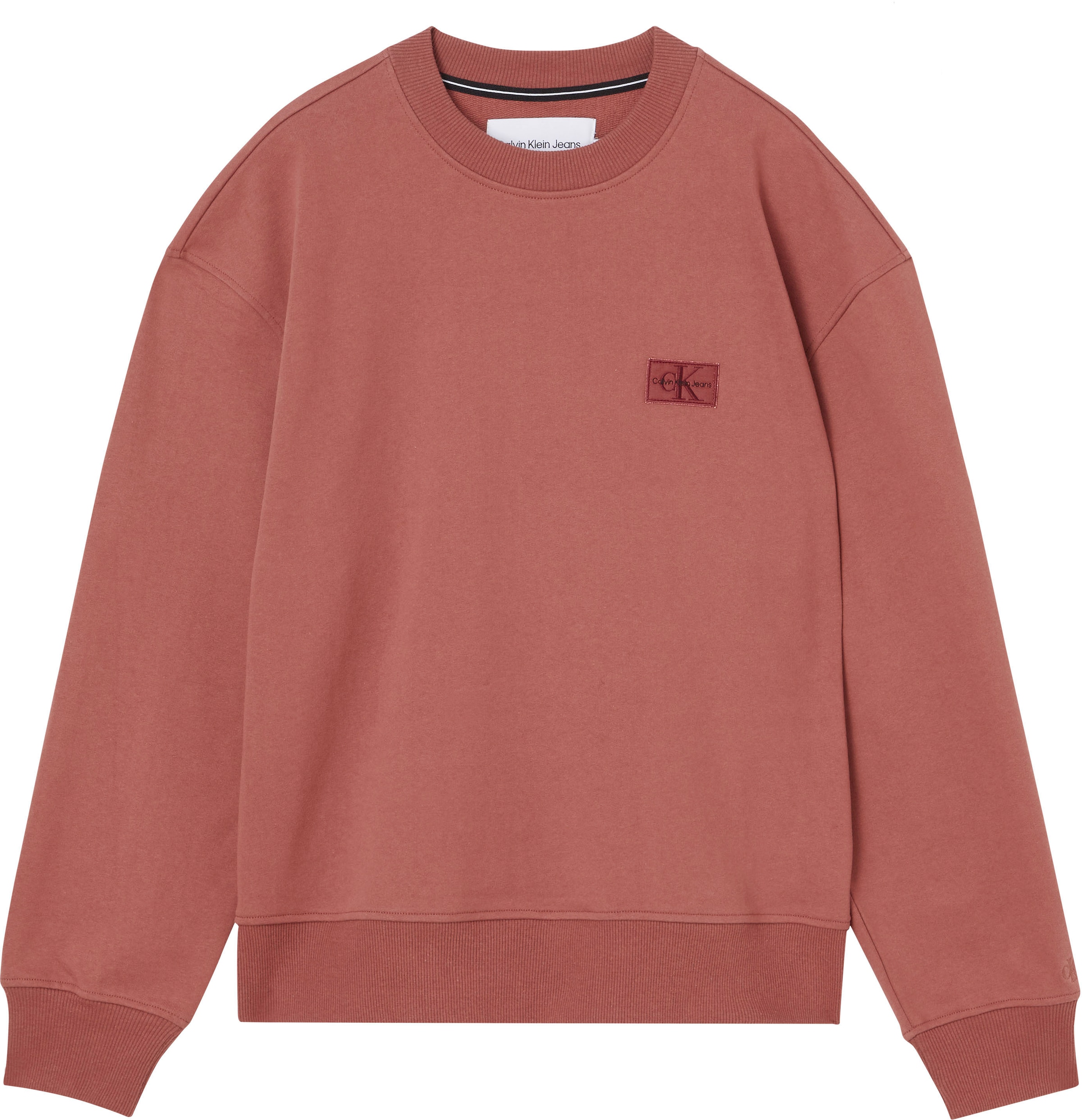 Calvin Klein Jeans Plus Sweatshirt »PLUS SHRUNKEN BADGE CREW NECK« bei ♕ | Sweatshirts