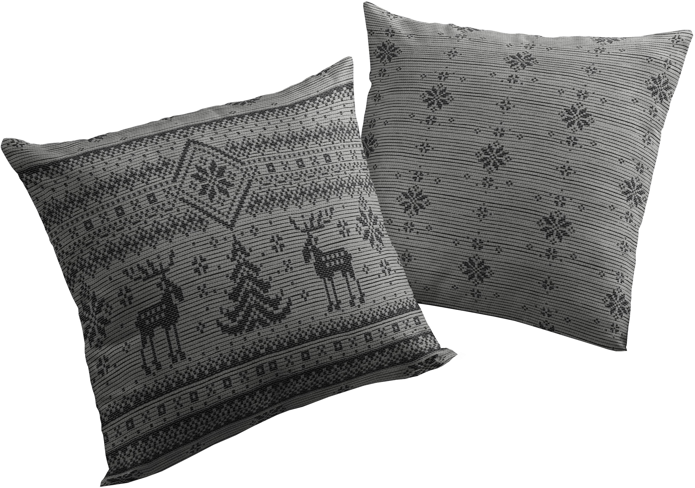 Wirth Dekokissen »Romo« Kissenhülle ohne Füllung, 2 Stück