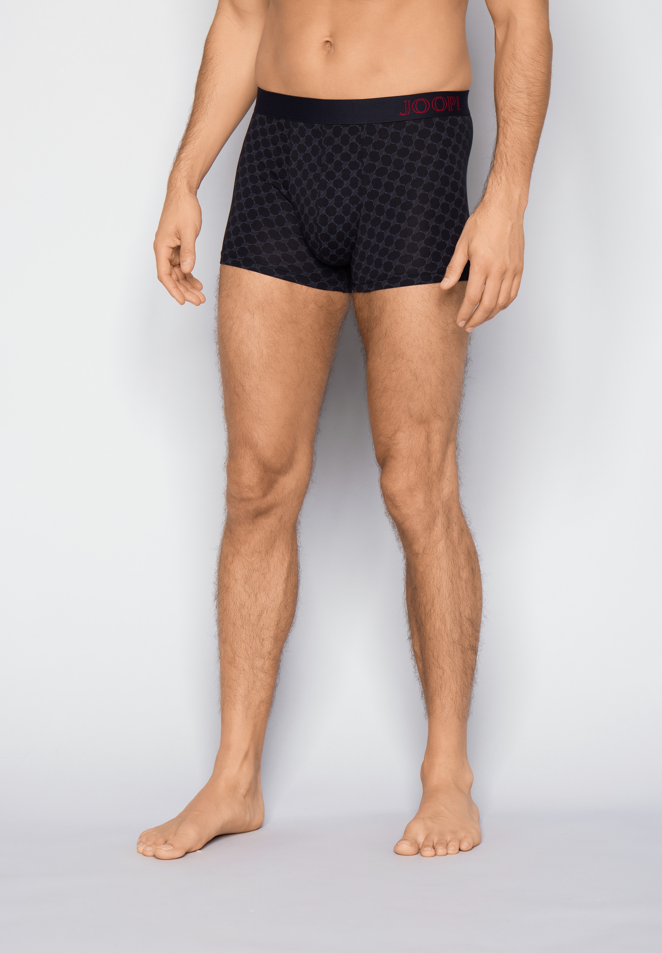 JOOP! Boxershorts »Everyday« ohne Eingriffe, Cornflower-Design, elastischer Logobund