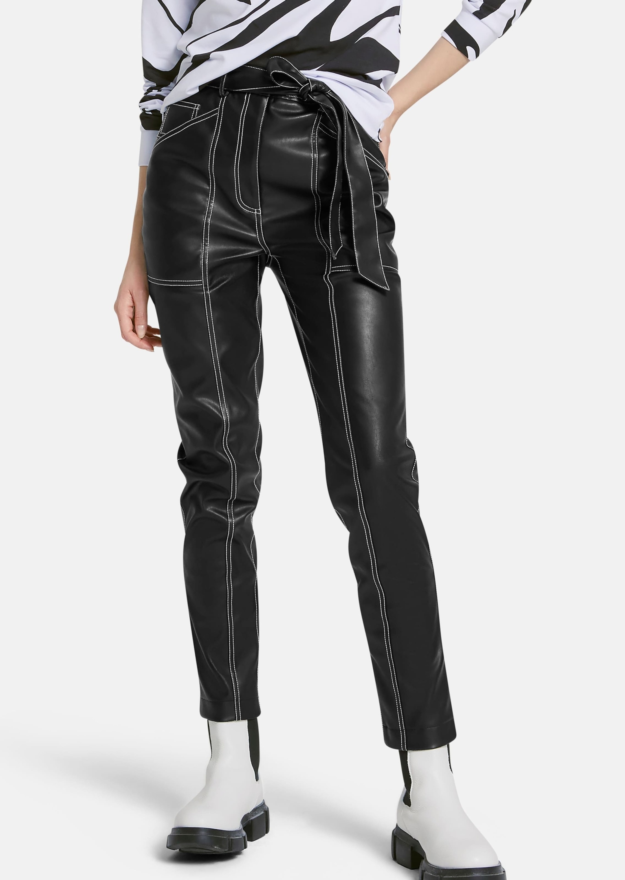 MADELEINE Stoffhose »Hose Kunstlederhose«
