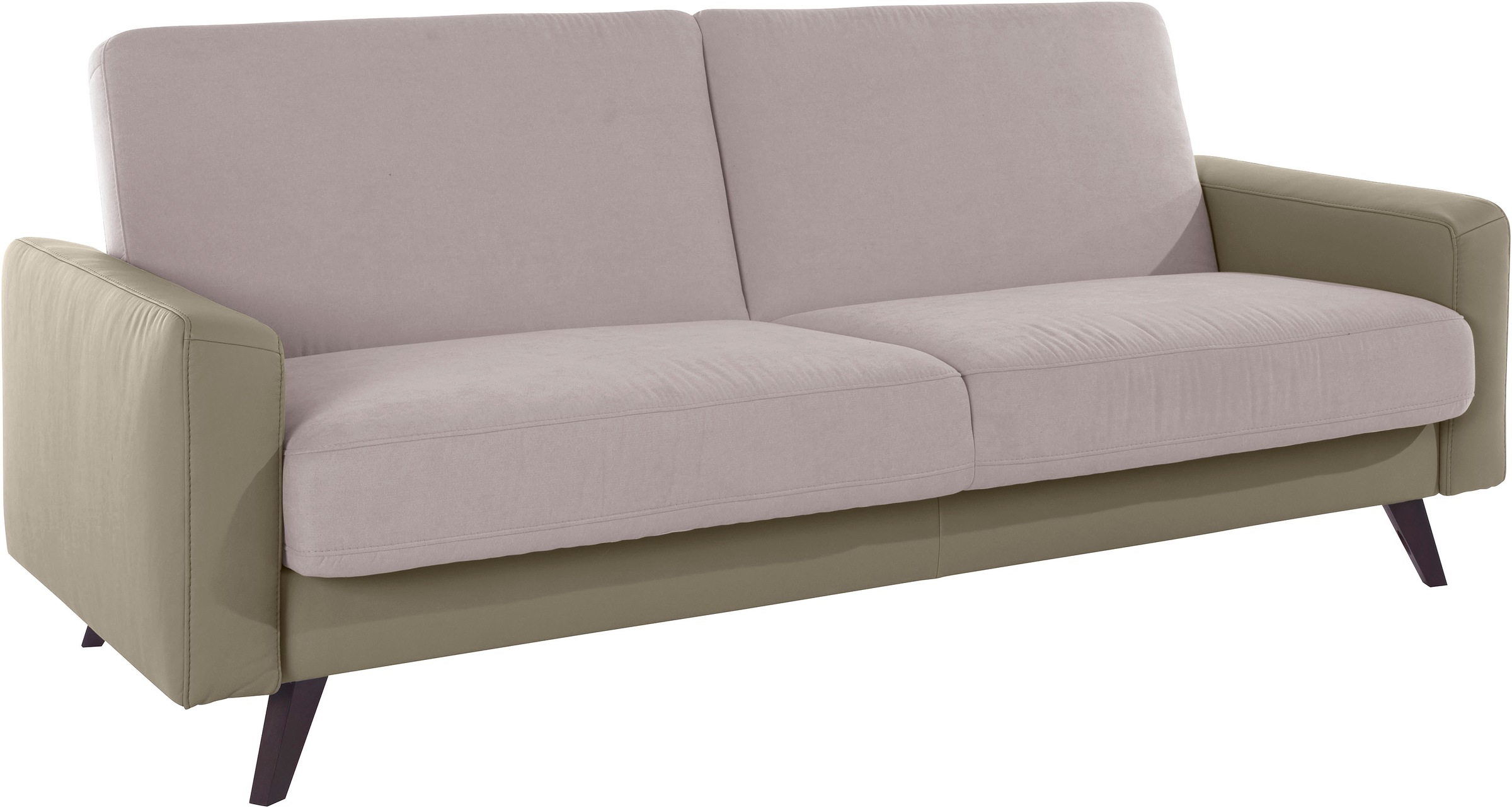 exxpo - sofa fashion 3-Sitzer »Samso, elegant und bequem, toller Sitzkomfort, Schlafsofa«, Kippcouch, inklusive Bettfunktion und Bettkasten, Komfortsitzhöhe 49cm