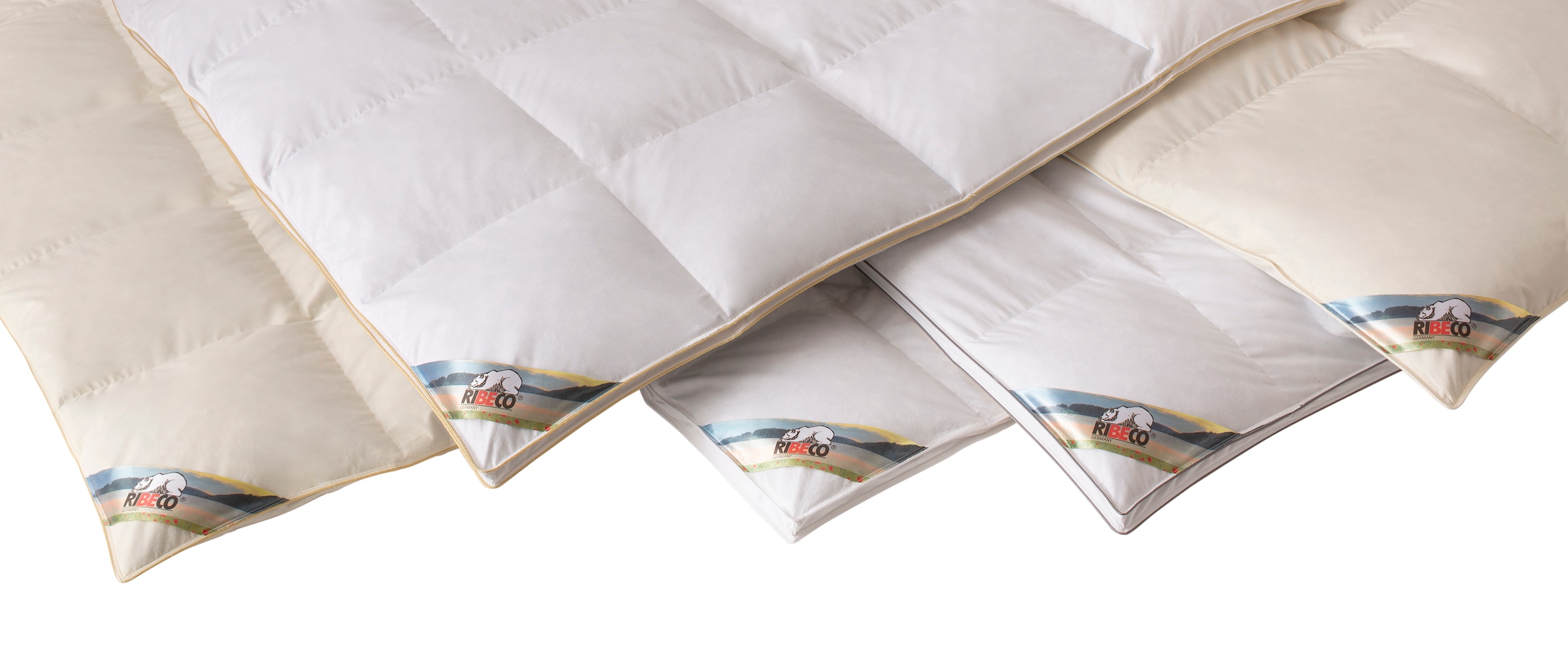 RIBECO Federbettdecke "Überraschungspaket, Bettdecken für Sommer oder Winter" normal Füllung 90 % Federn, 10 % Daunen 1 Stk. tlg. die Farbe wird die Überraschung sein Bettdecke 135x200cm