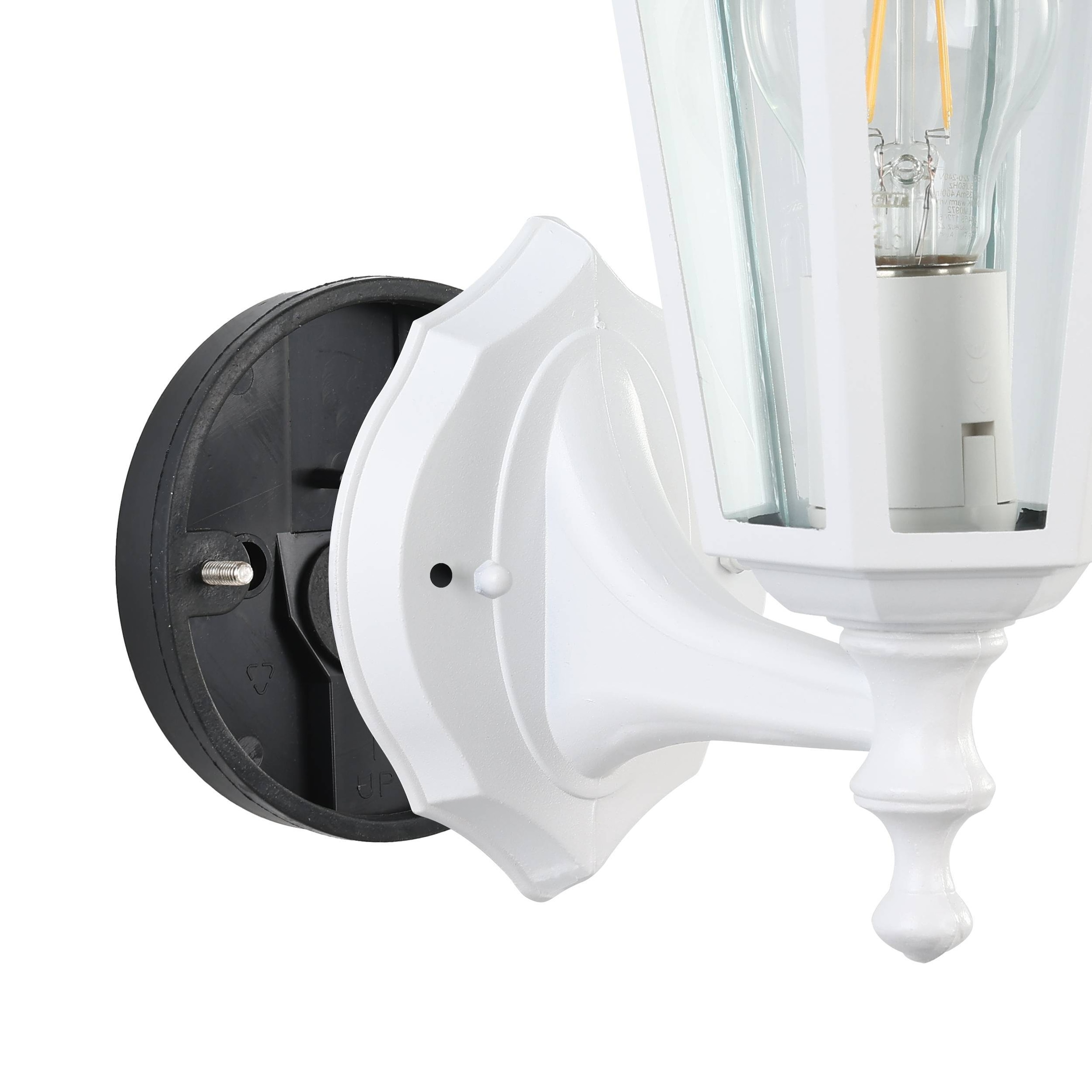 EGLO LED Wandleuchte »LATERNA 5 L16,5 x H32 x AL23 cm, Wandlampe für den Außenbereich« E27 1 Stk. Außen-Wandlampe, 1 flammig, aus Aluguss und Glas, E27, IP44