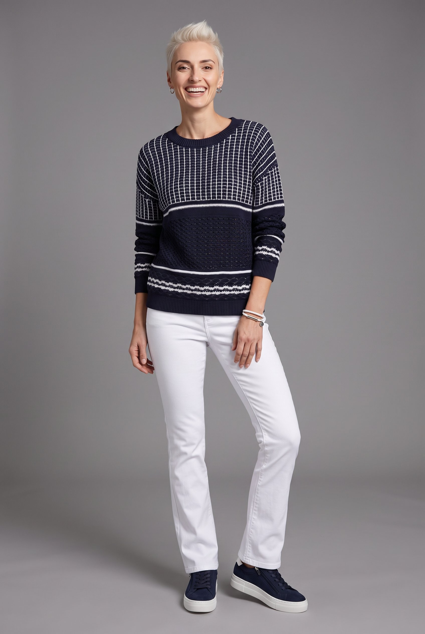 Aniston CASUAL Bootcut-Jeans in knöchelfreier Länge