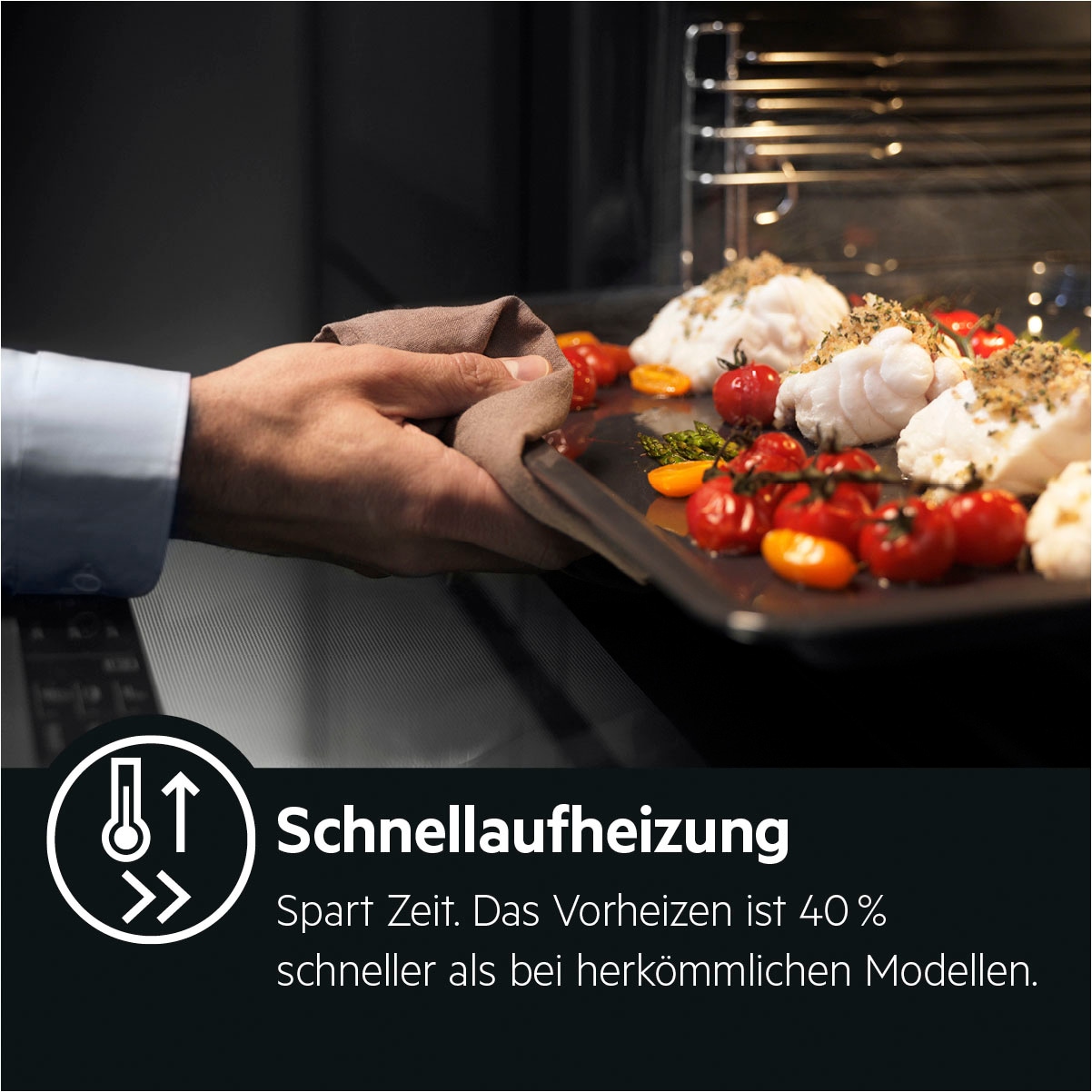 AEG Einbaubackofen 9000 »BSE79228BM«, mit Vollauszug, Steam Clean