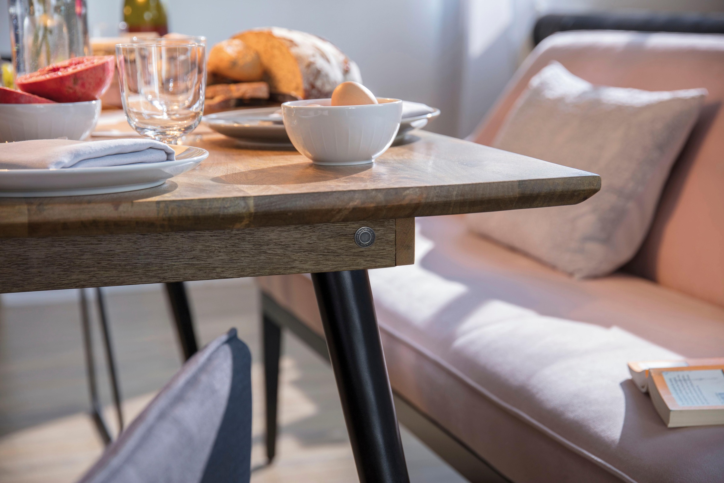 TOM TAILOR HOME Esstisch »T-SOHO TABLE LARGE«, aus Mangoholz, Breite 180 cm
